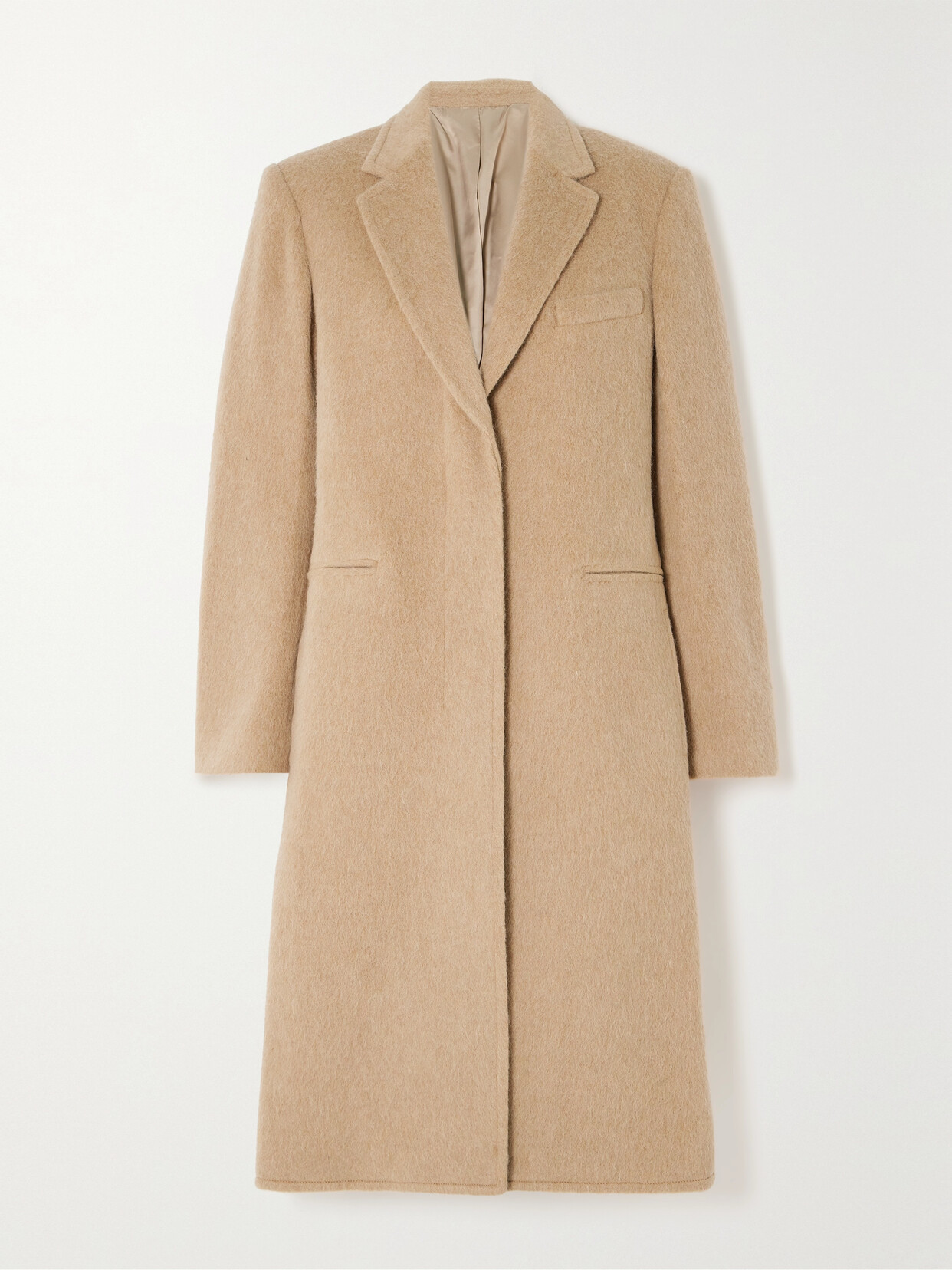 Helmut Lang - Brushed Wool-blend Coat - Brown