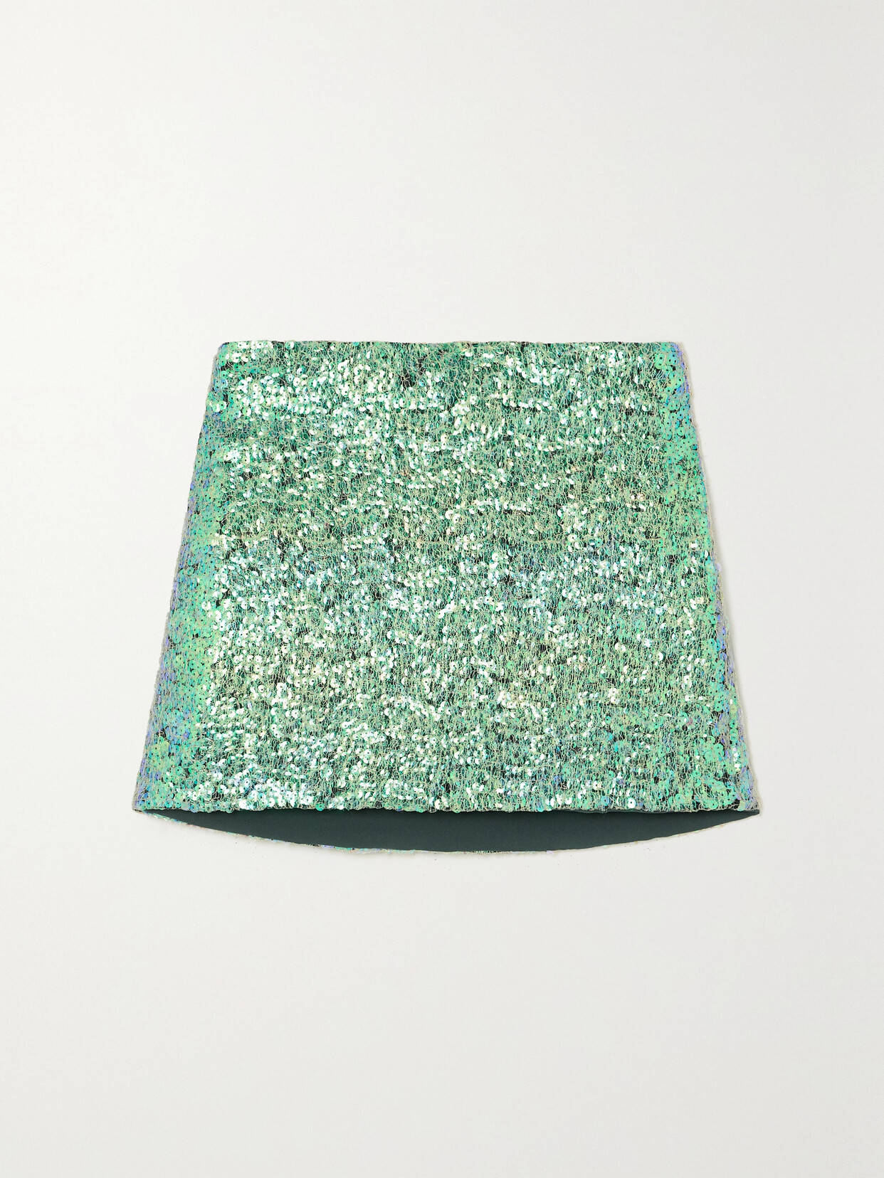 HELMUT LANG SEQUINED MESH MINI SKIRT