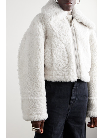 HALFBOY Cropped shearling jacket