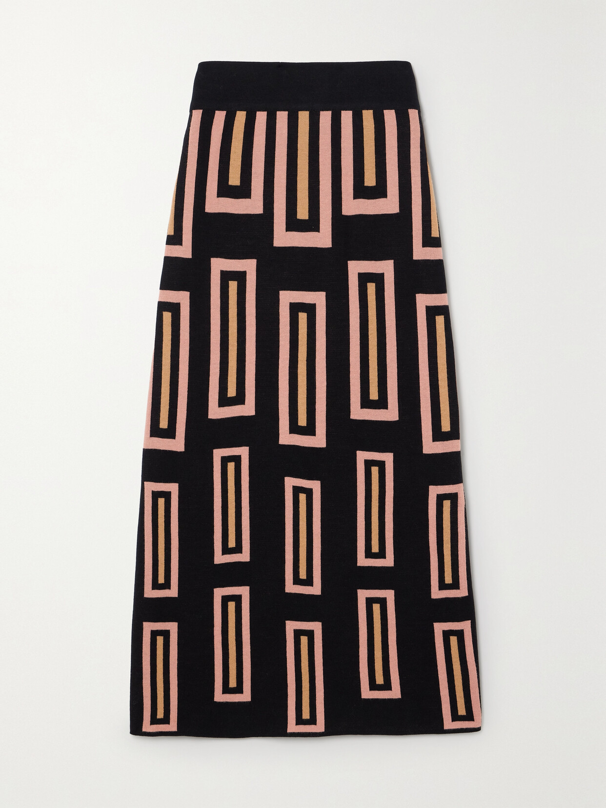 Johanna Ortiz - Jacquard-knit Pima Cotton Maxi Skirt - Brown