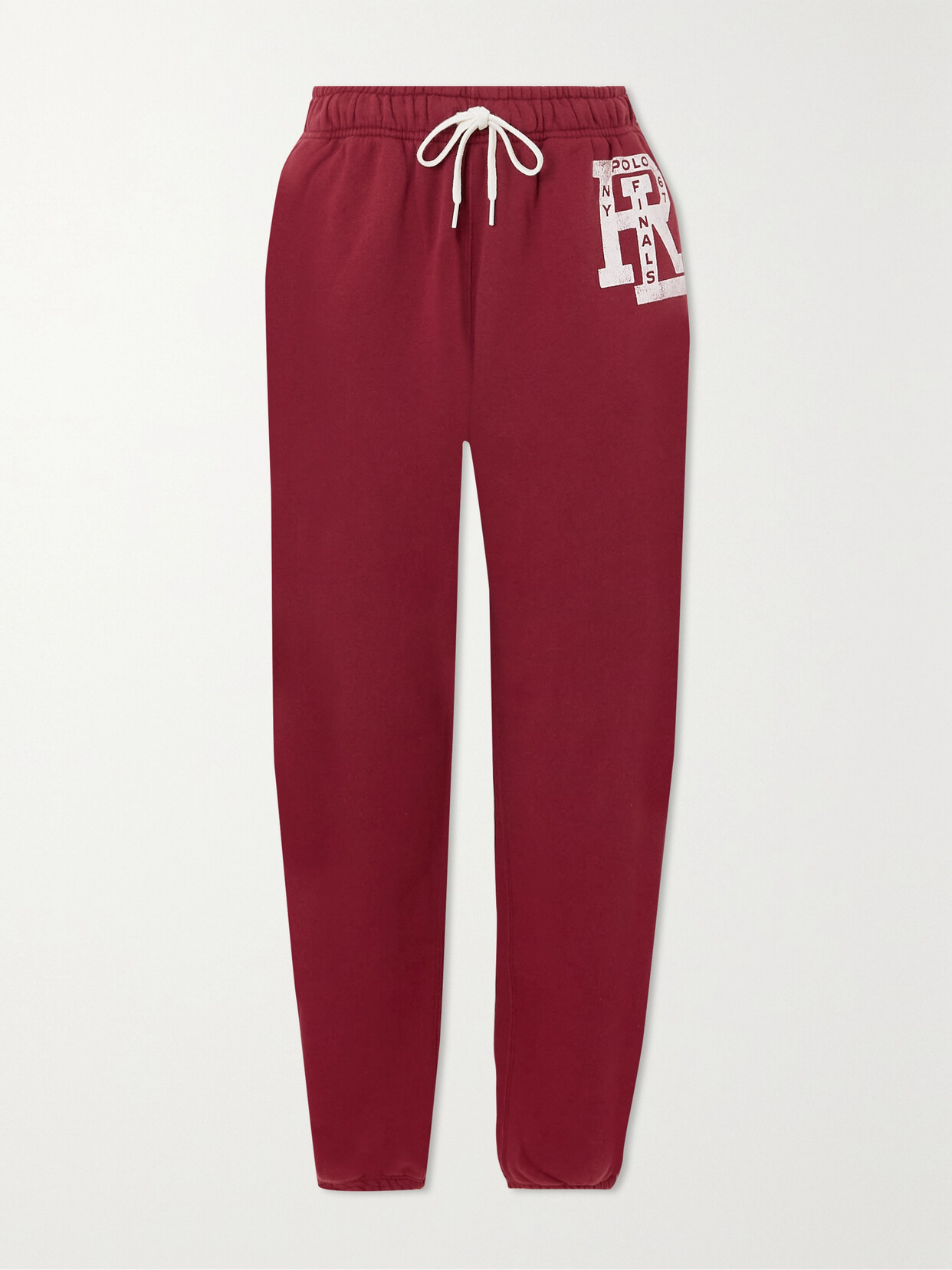 Polo Ralph Lauren - Printed Cotton-blend Jersey Track Pants - Burgundy