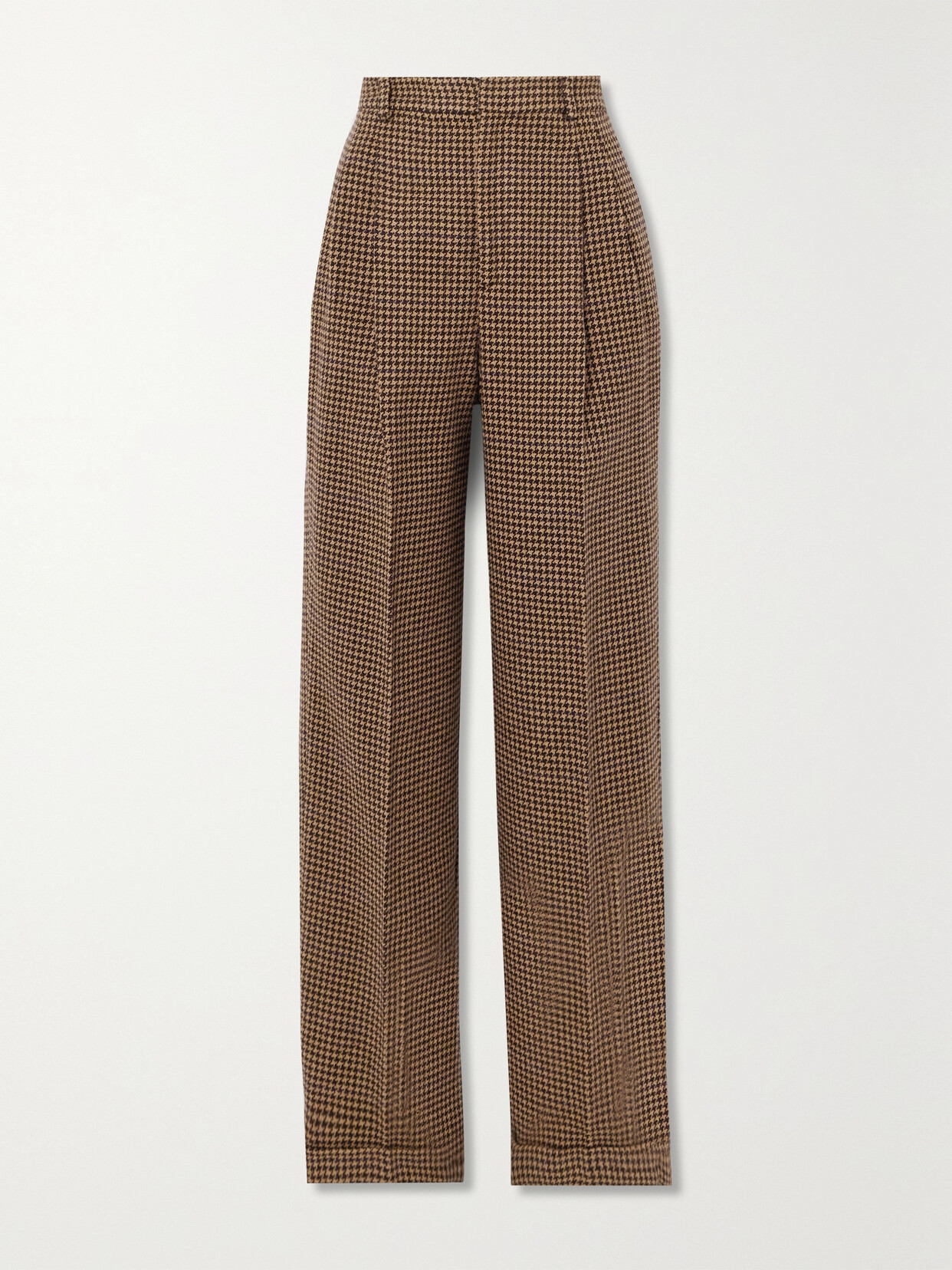 Polo Ralph Lauren - Houndstooth Tweed Straight-leg Pants - Brown