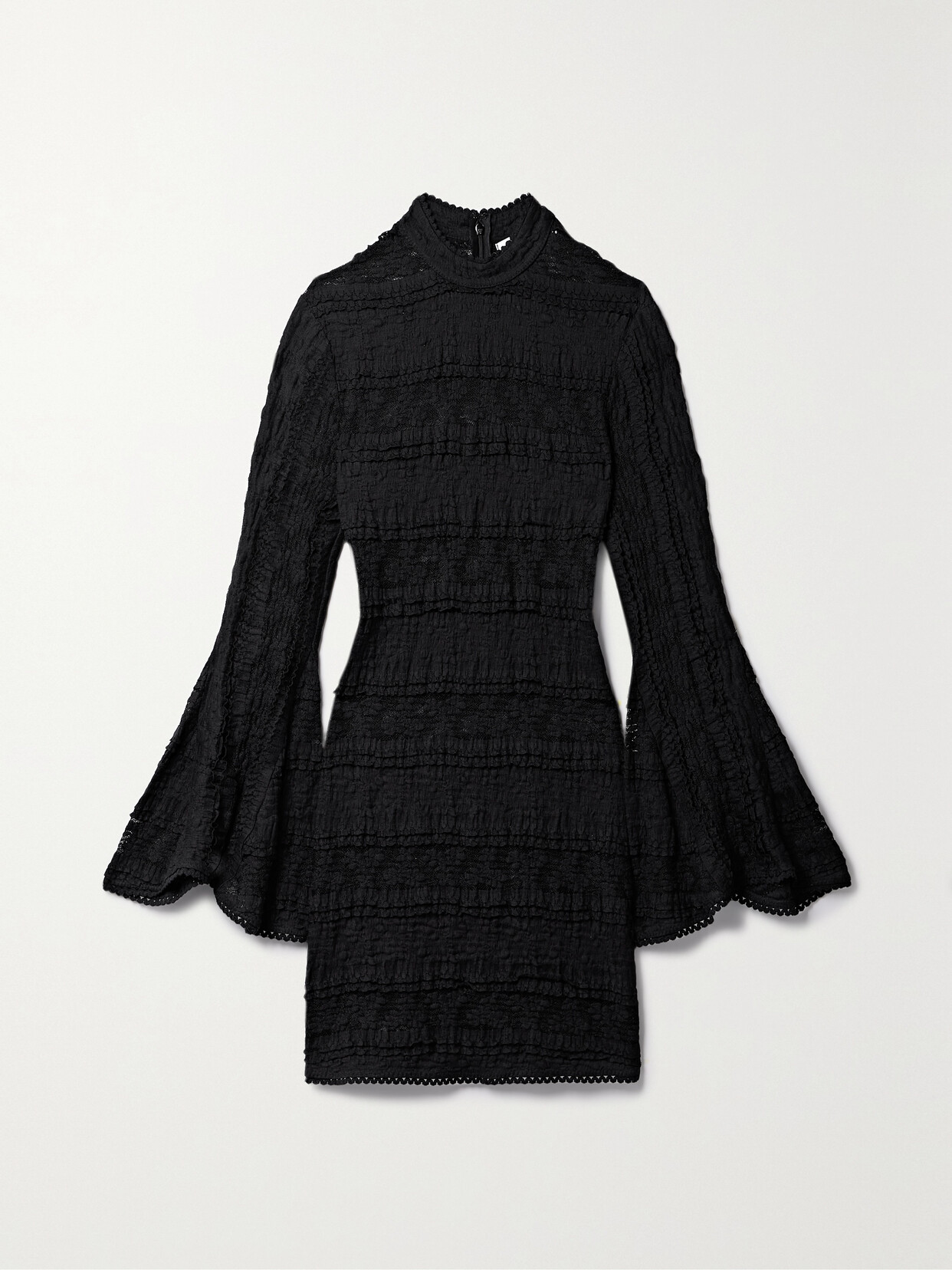 Charo Ruiz Adara Open-knit Mini Dress - Black