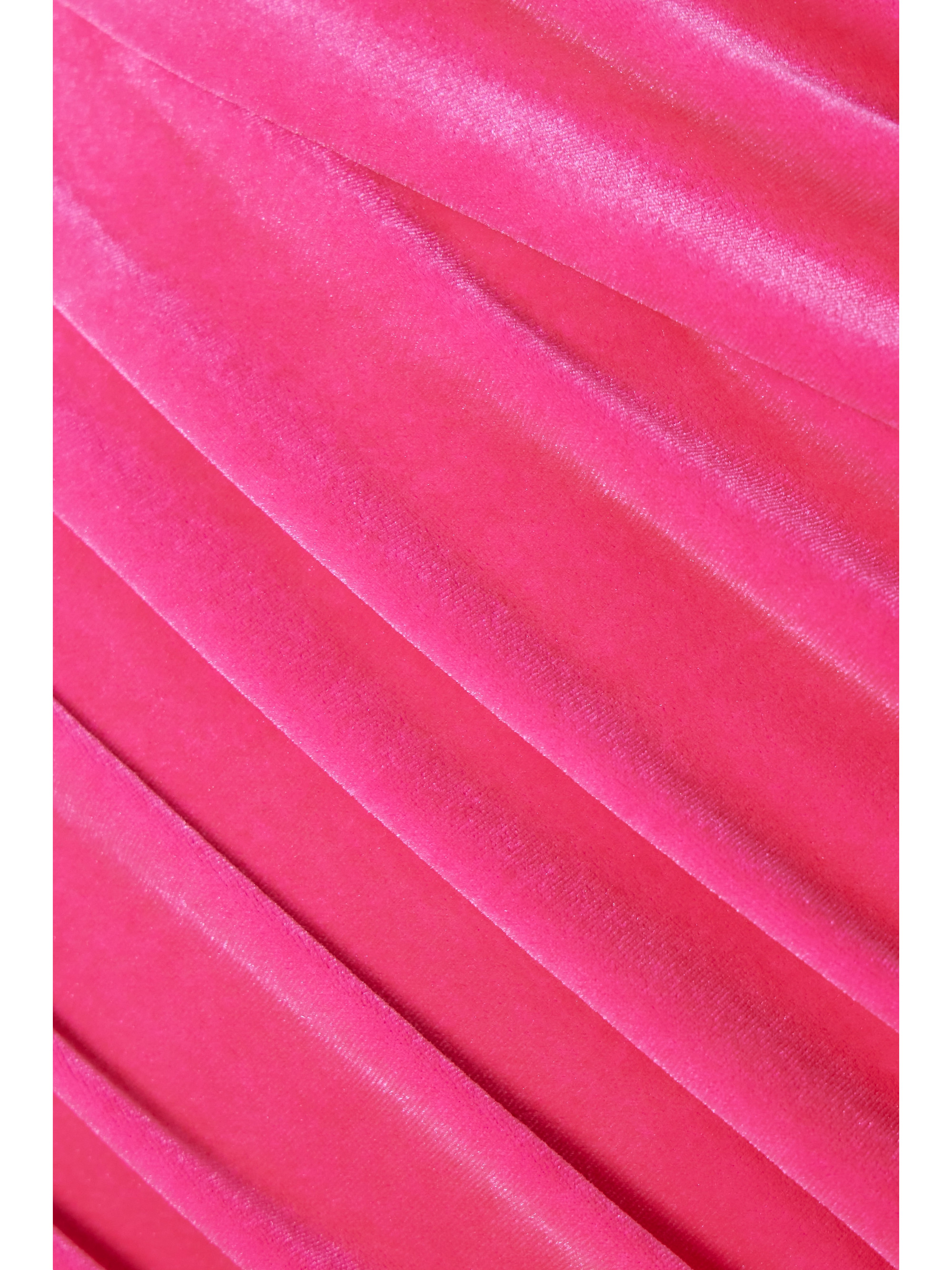 Alexandre Vauthier One-shoulder ruched stretch-velvet mini dress