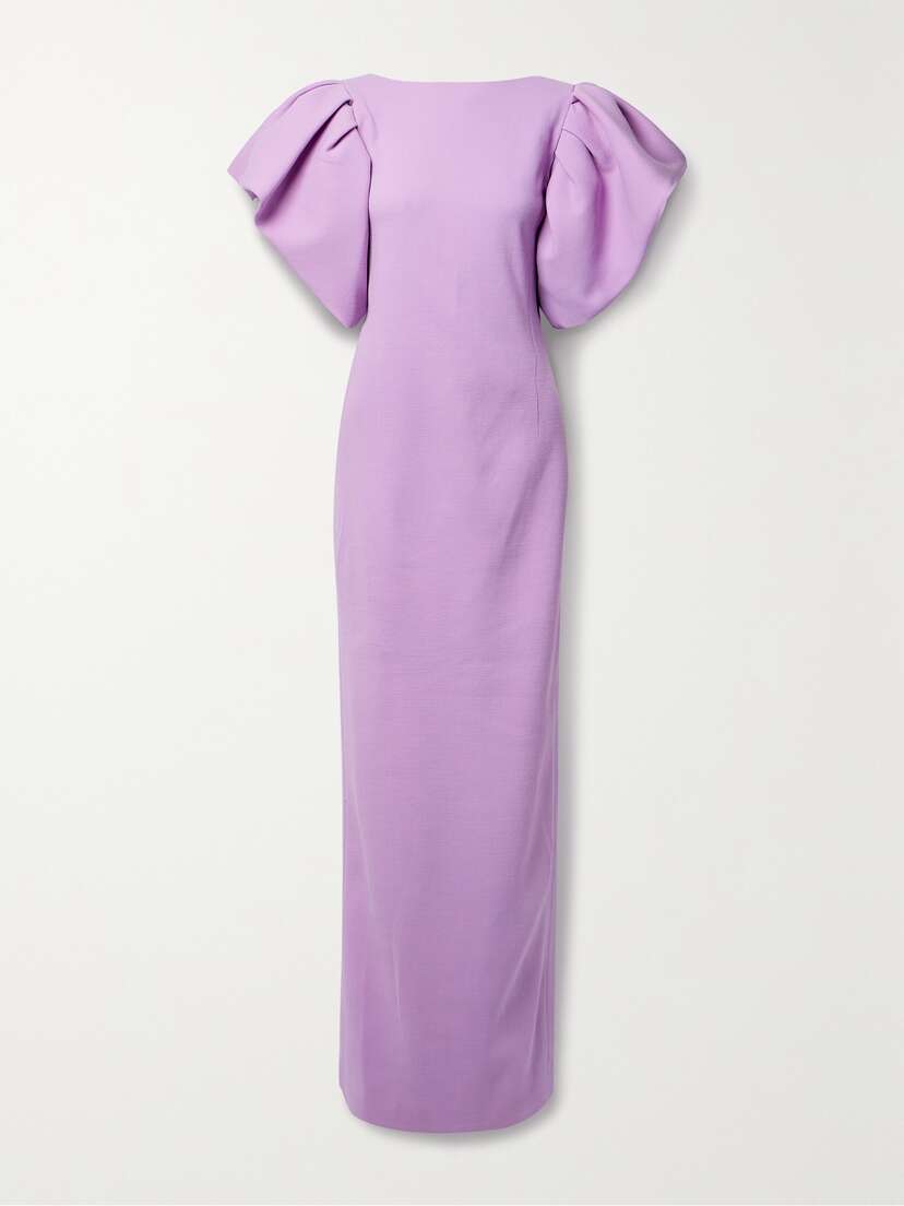 Oscar de la Renta Wool-blend Gown