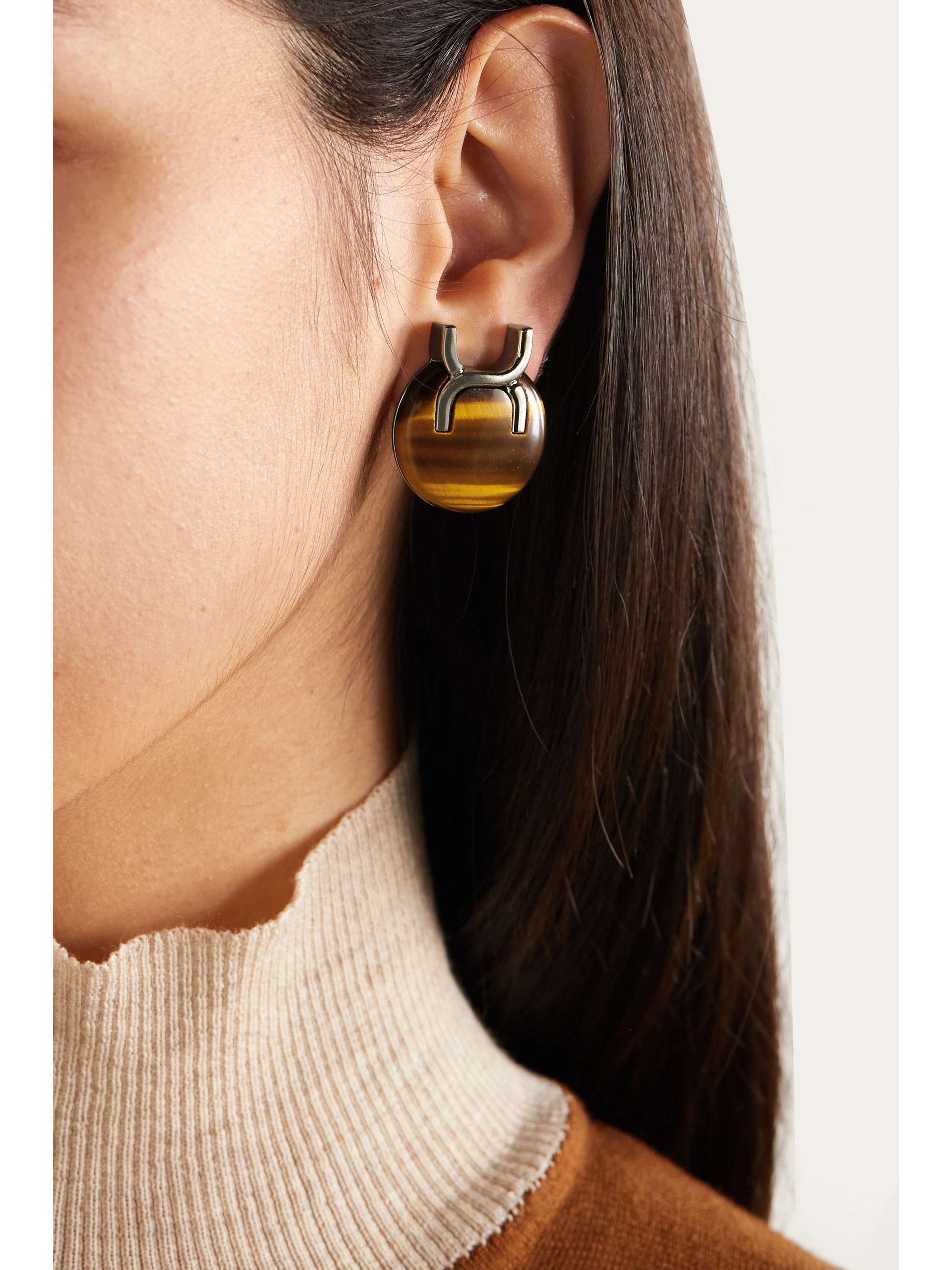 CHLOÉ Marcie silver-tone earrings