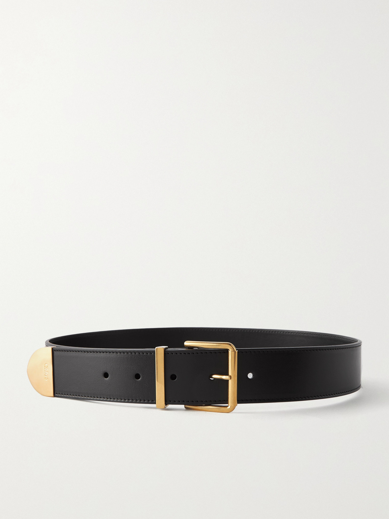 Chloé square-buckle belt CHLOÉ Bracelet leather belt | NET-A-PORTER main image 3