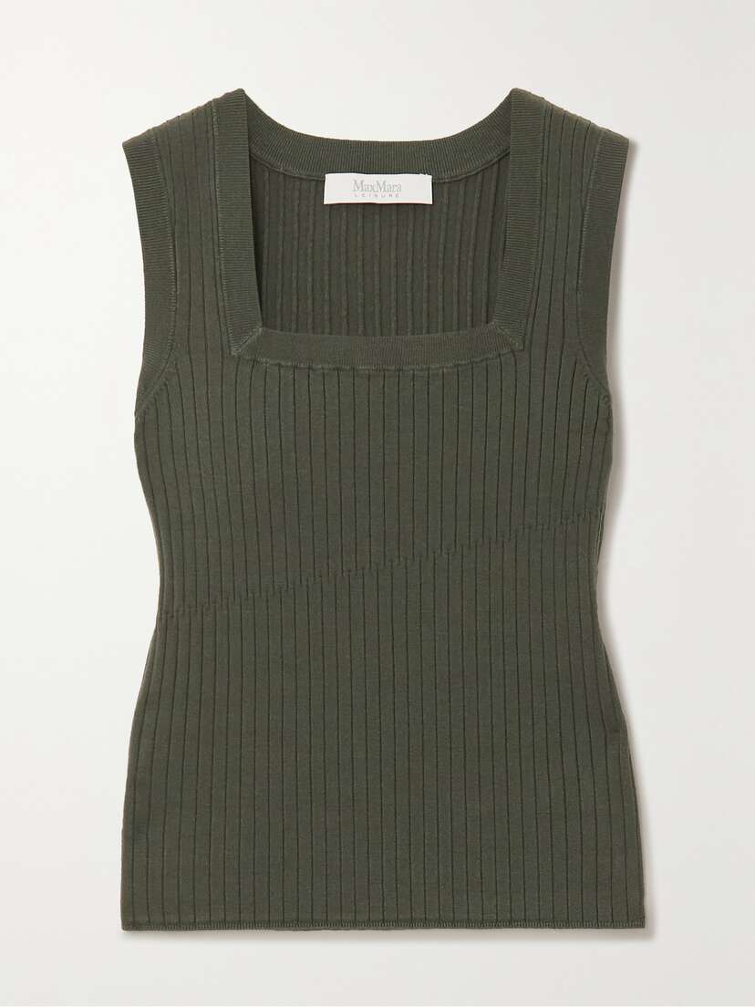 Max Mara Leisure Efeso Ribbed-knit Tank - x large