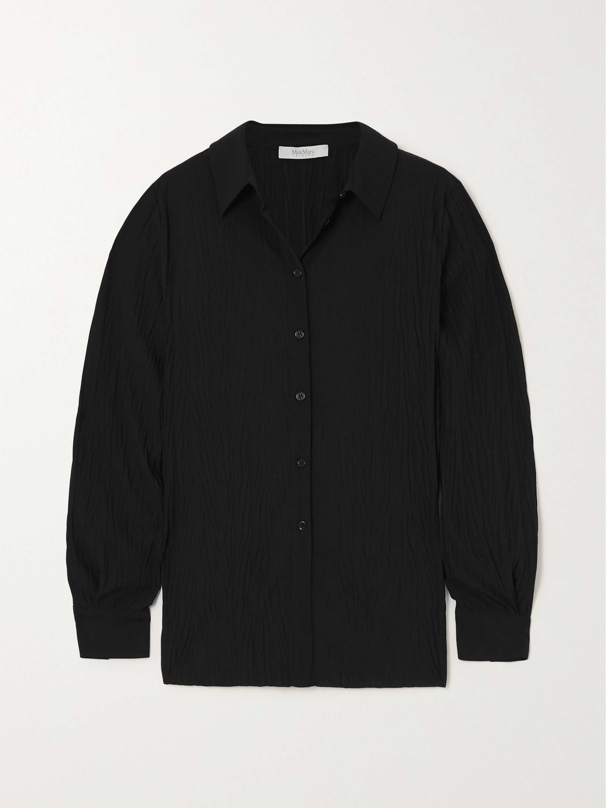 MAX MARA Leisure plissé-jersey shirt | NET-A-PORTER