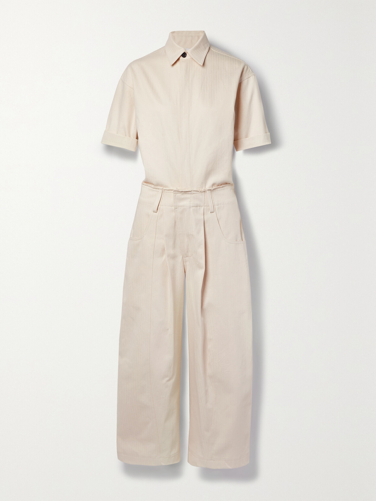 Rivet Utility - New Yorker Cotton-canvas Jumpsuit - Ecru