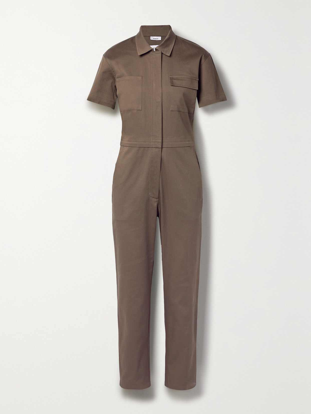 Rivet Utility Worker Cotton-blend Twill Jumpsuit