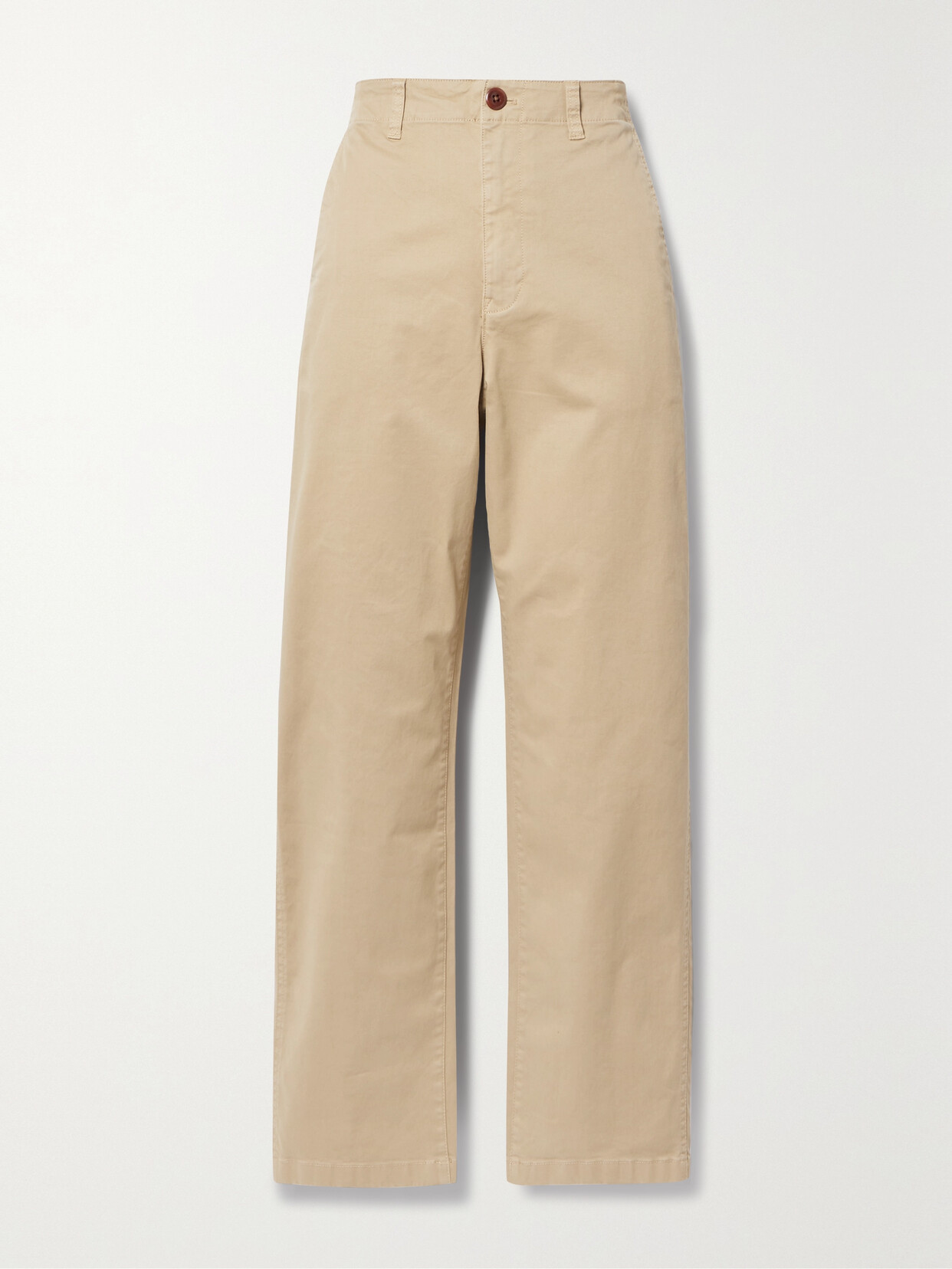 Alex Mill - Cotton-blend Twill Straight-leg Pants - Neutrals