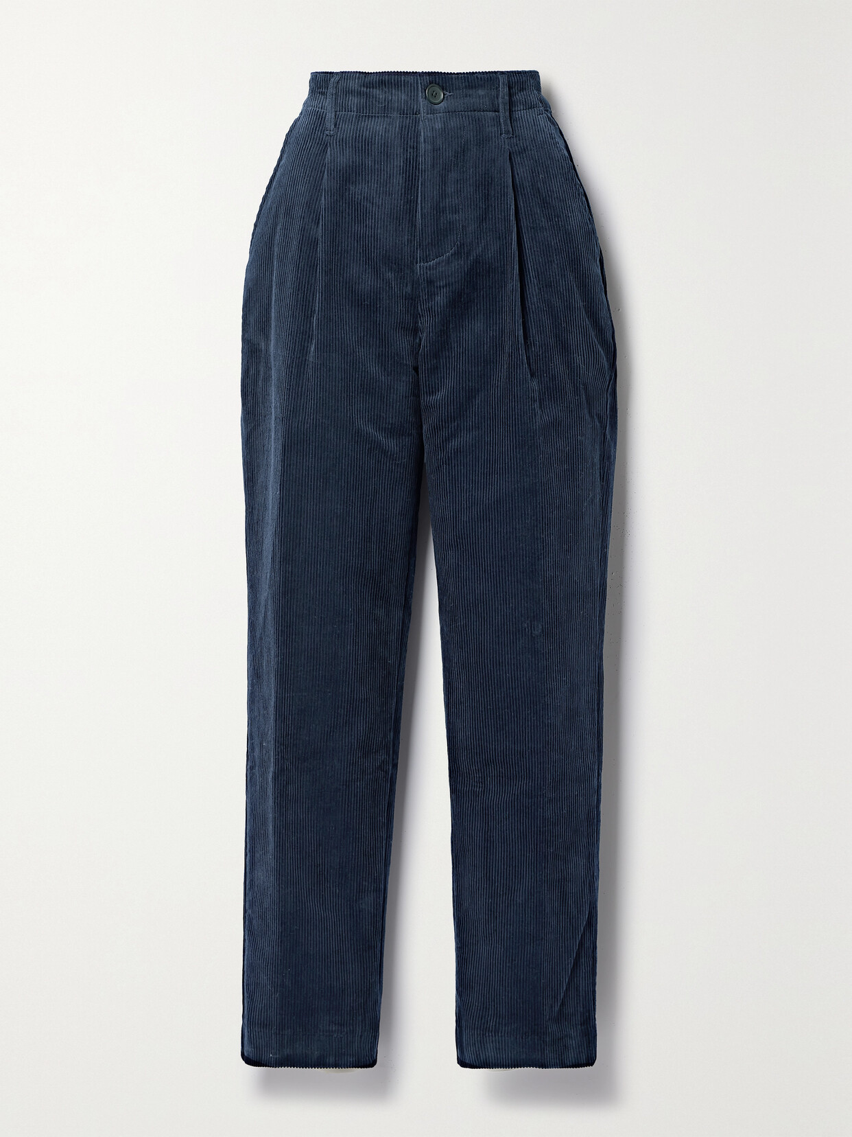 Alex Mill - Boy Pleated Cotton-corduroy Straight-leg Pants - Blue