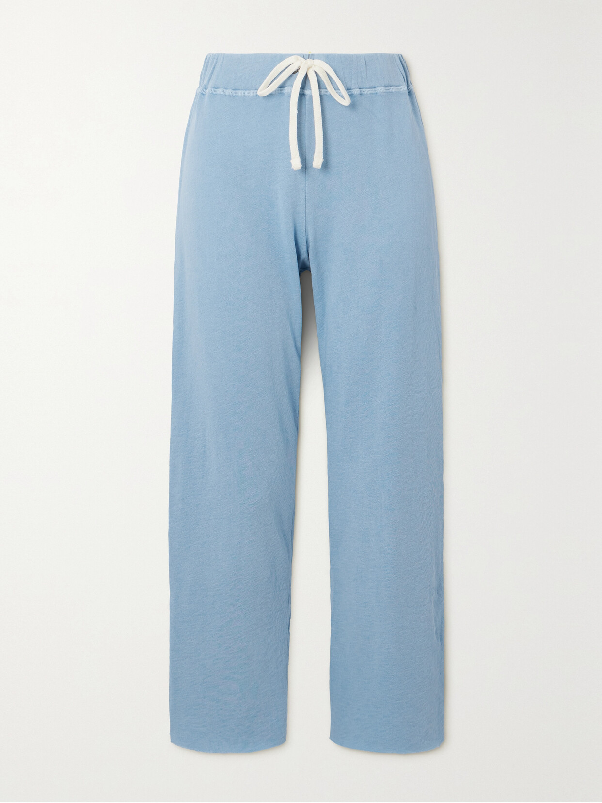 James Perse French Cotton-terry Sweatpants In Blue