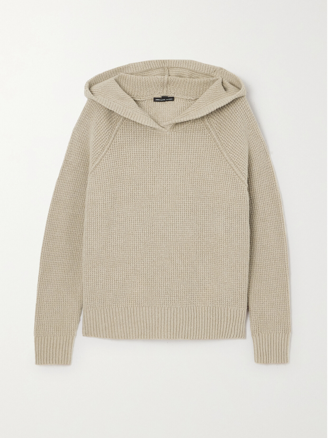 James Perse - Waffle-knit Cotton-blend Hoodie - Neutrals