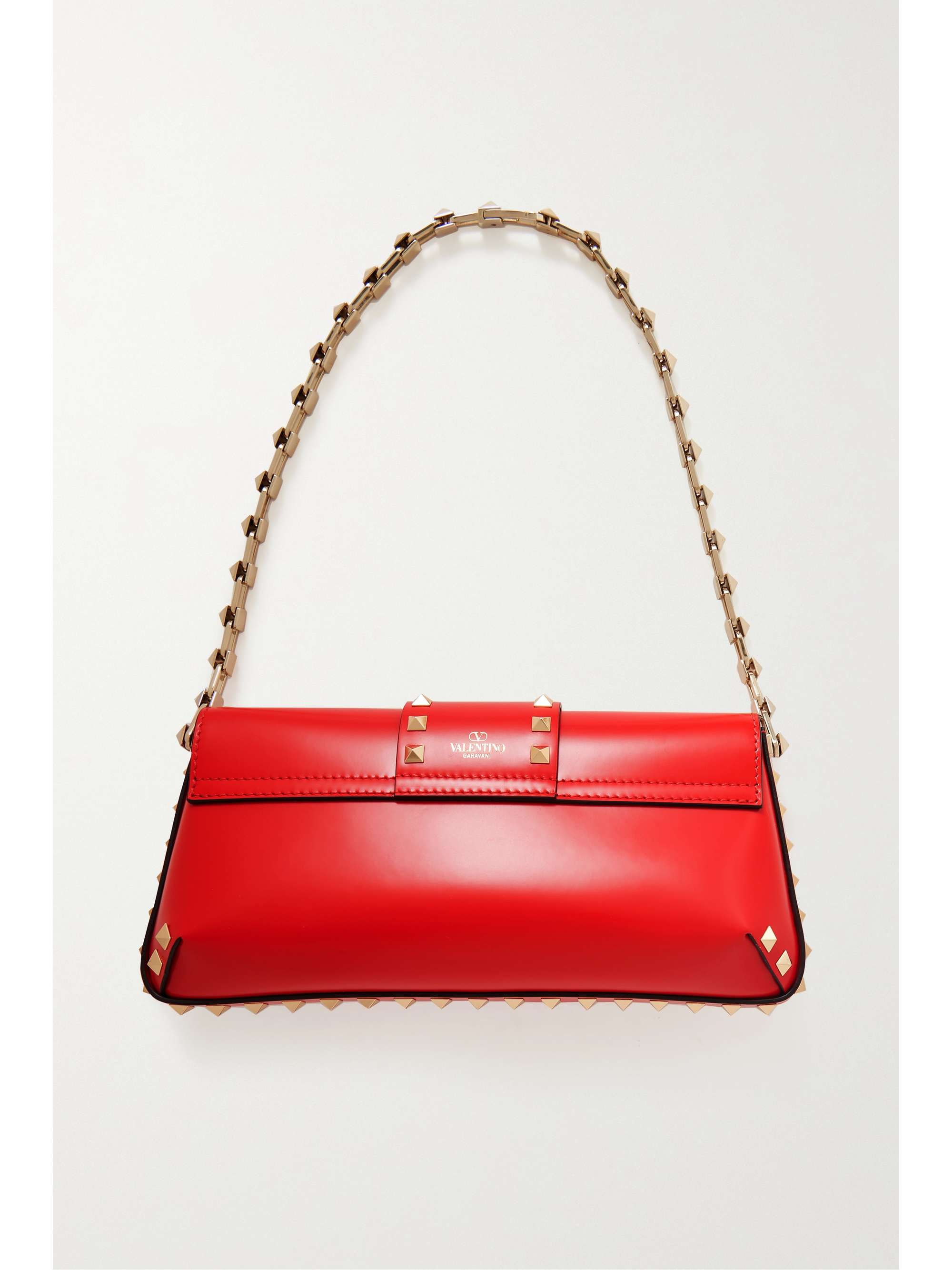 VALENTINO GARAVANI Rockstud leather shoulder bag NETAPORTER