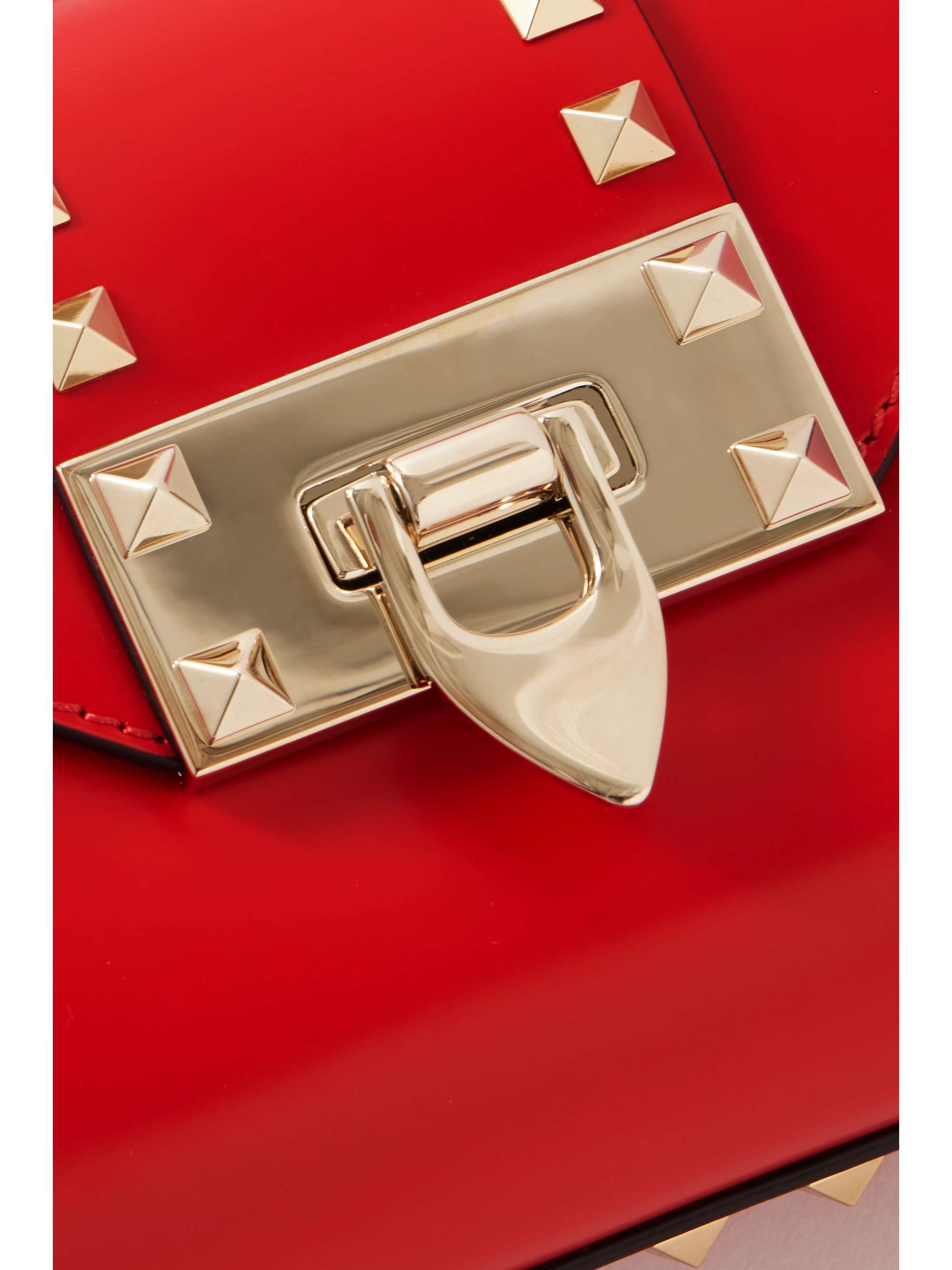 VALENTINO GARAVANI Rockstud leather shoulder bag NETAPORTER