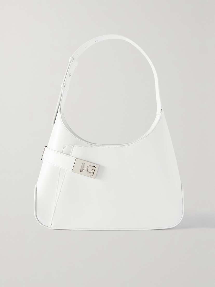 Ferragamo Embellished Leather Shoulder Bag