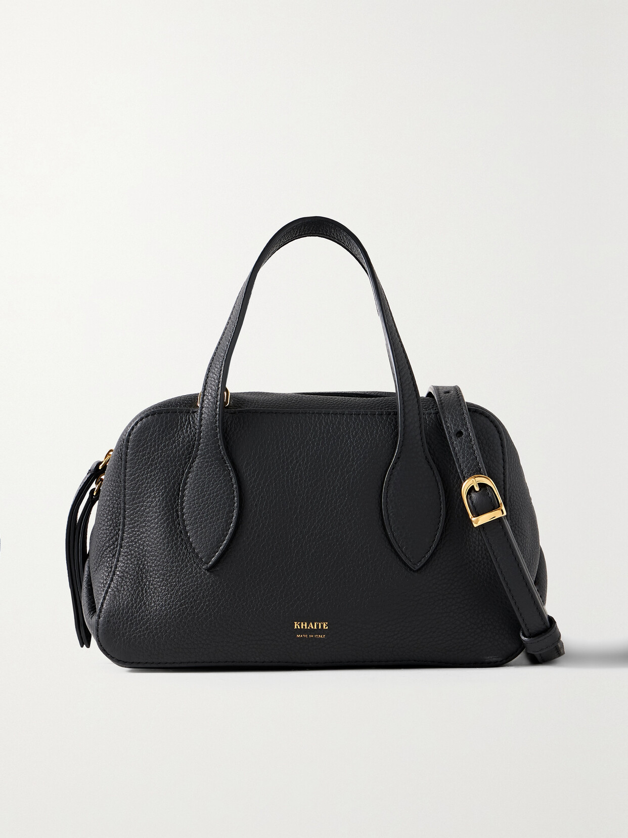 Khaite Maeve Small Textured-leather Tote - Black