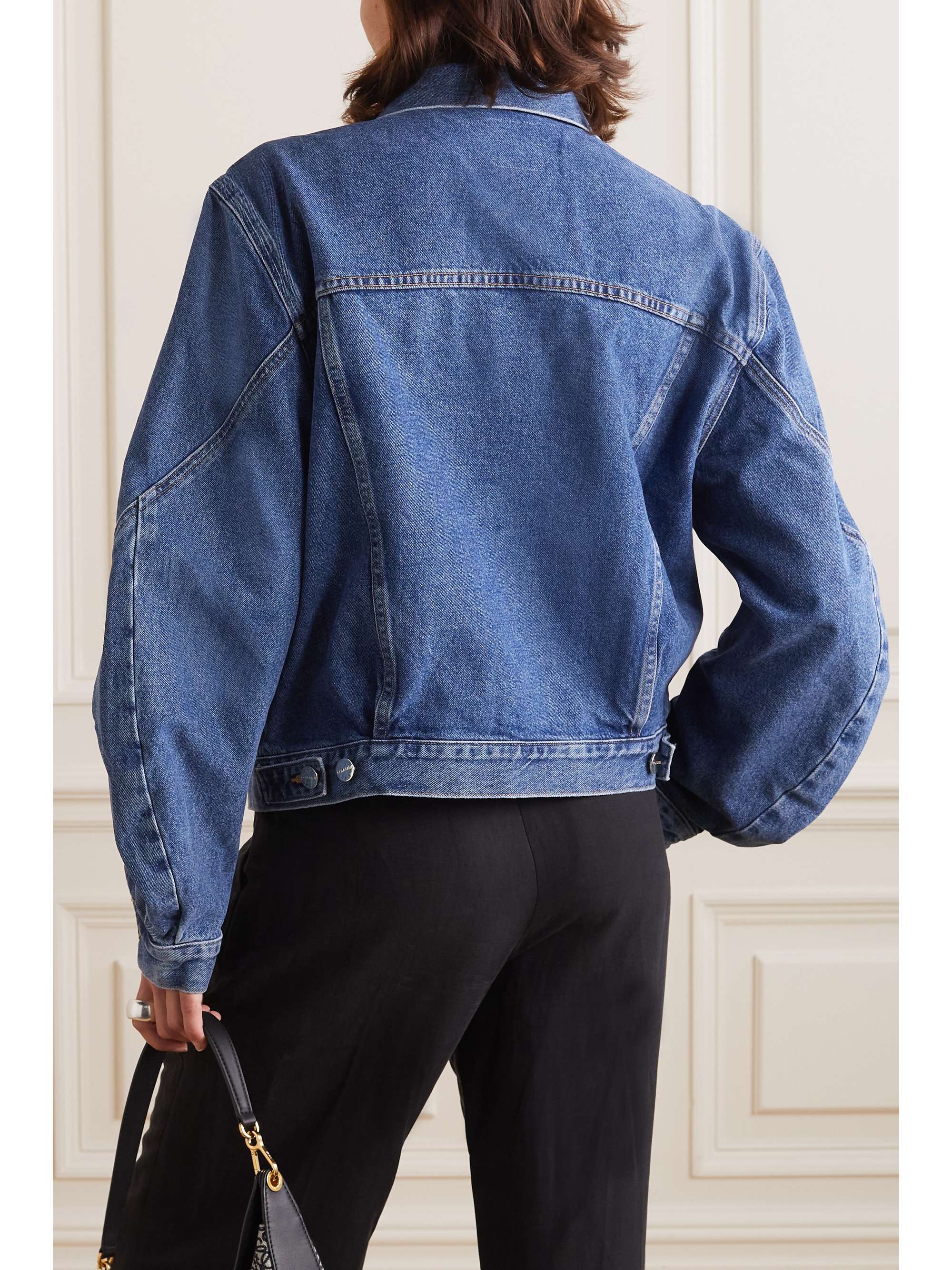 GOLDSIGN Paneled denim jacket | NET-A-PORTER