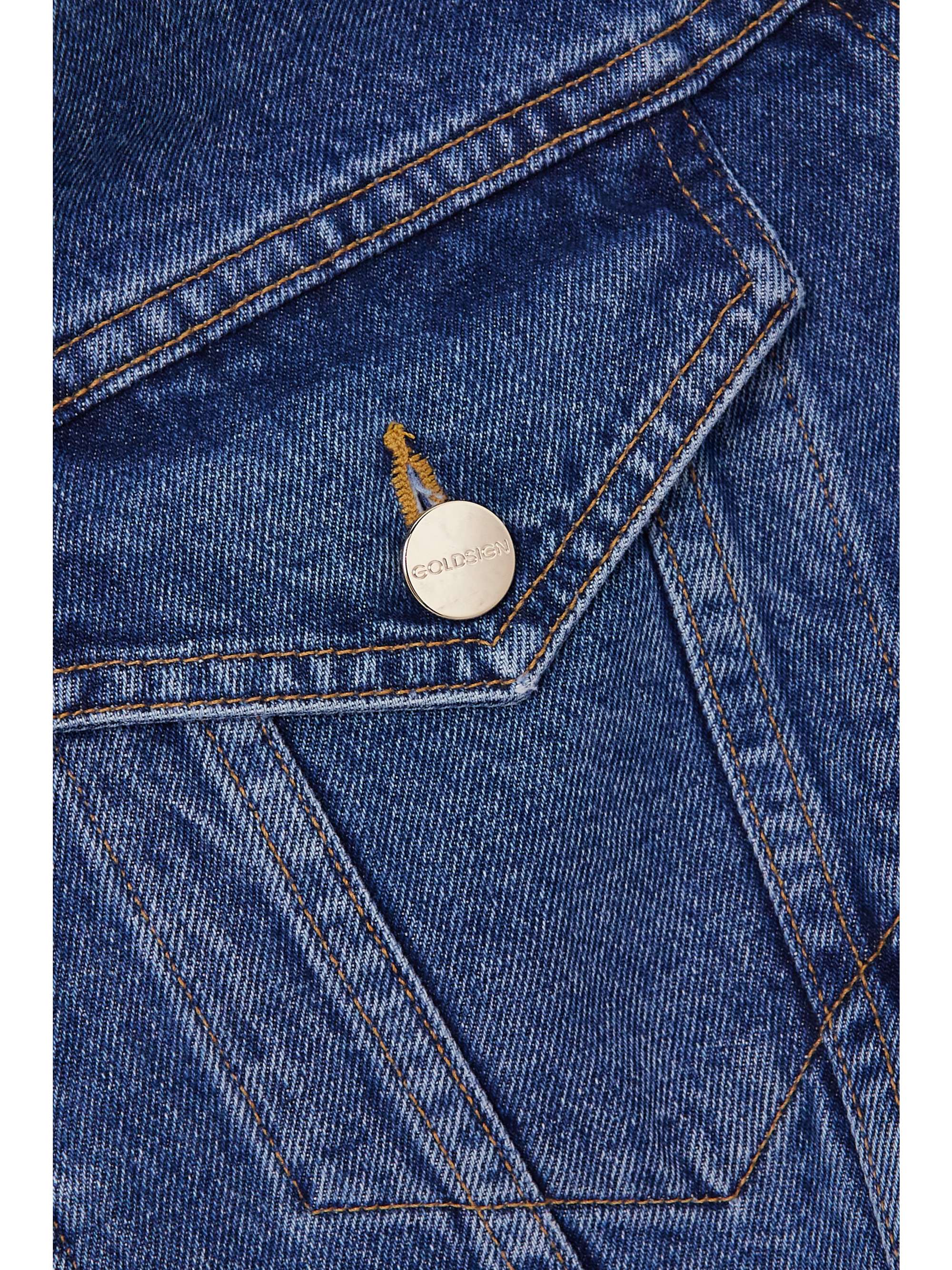 GOLDSIGN Paneled denim jacket | NET-A-PORTER