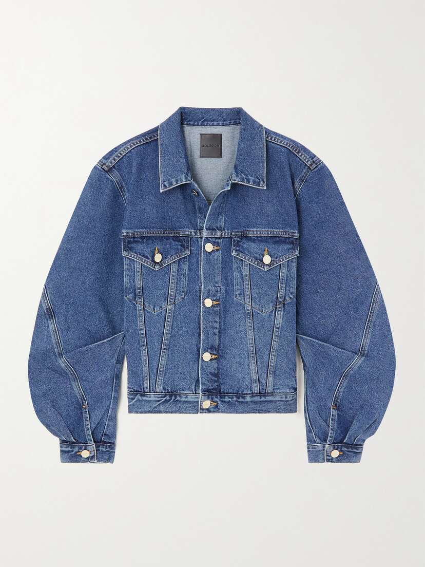 GOLDSIGN Paneled Denim Jacket - x large