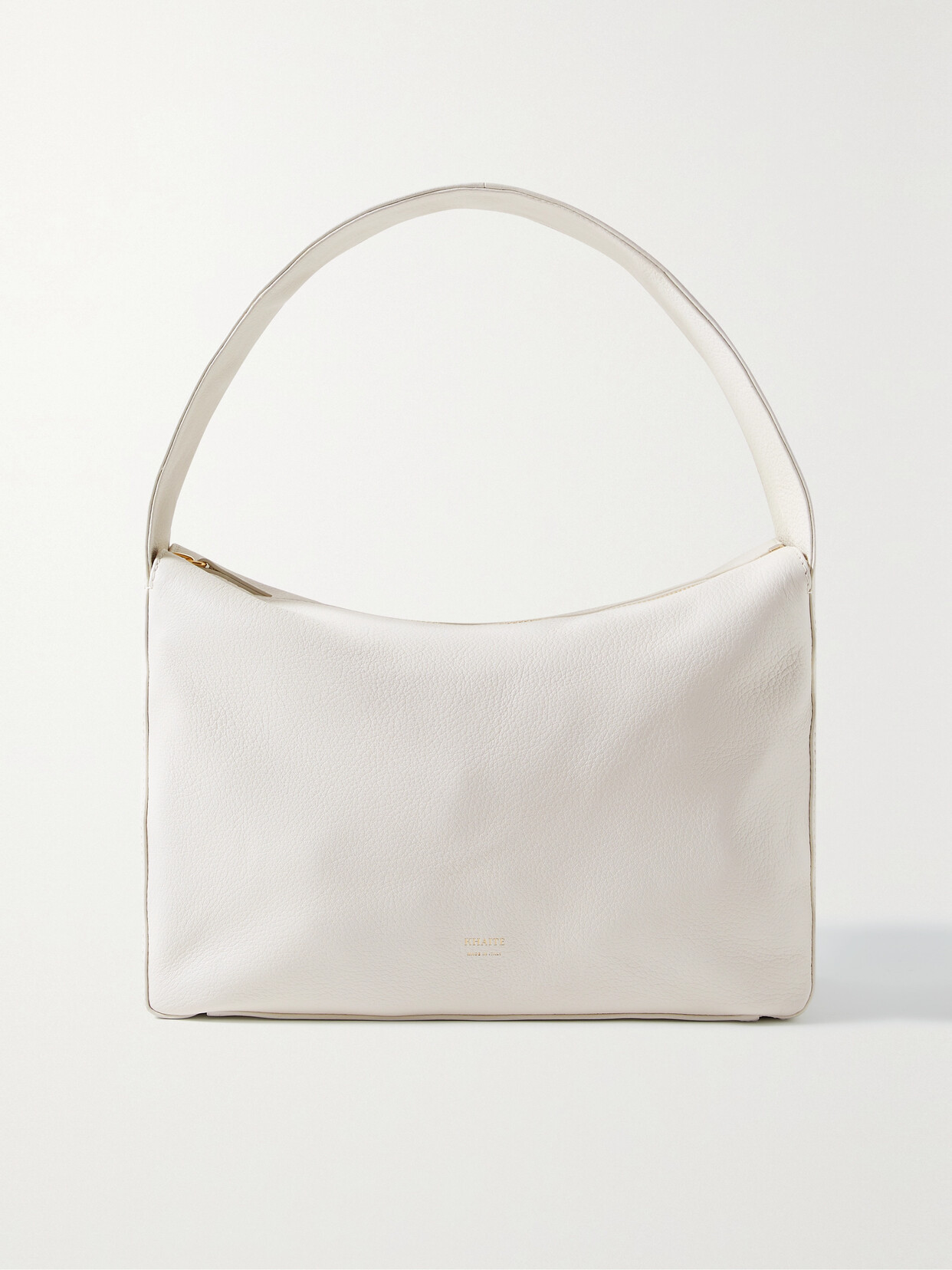 Khaite - Elena Textured-leather Shoulder Bag - Off-white