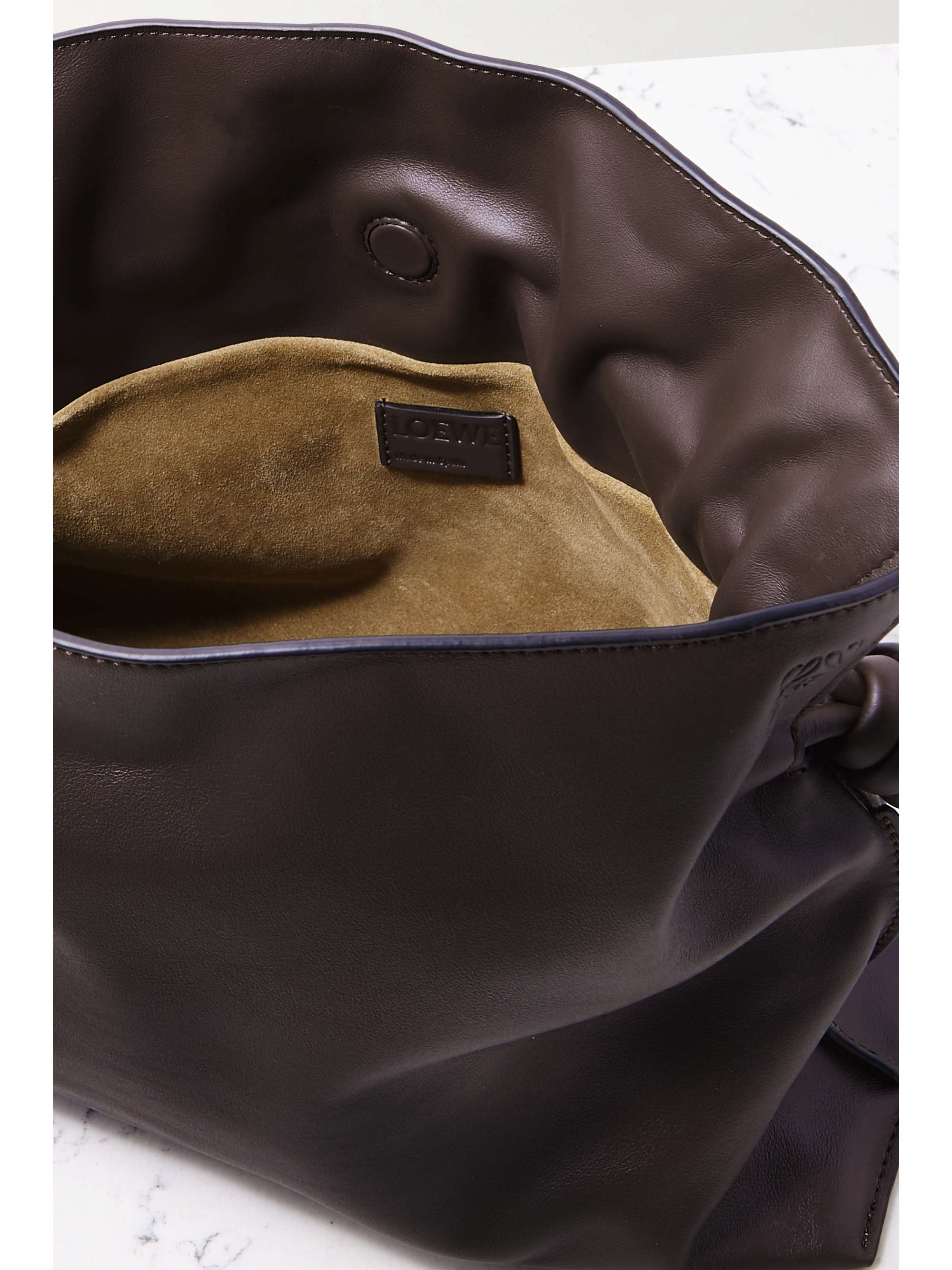 LOEWE Flamenco medium leather clutch