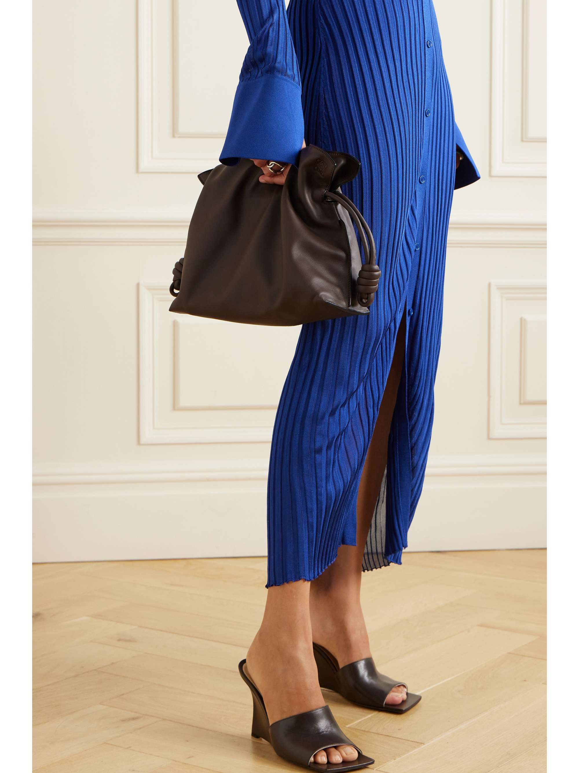 LOEWE Flamenco medium leather clutch