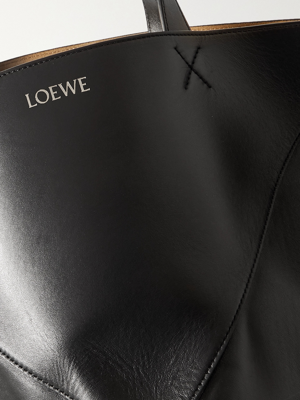 Puzzle Fold XL Convertible Leather Tote