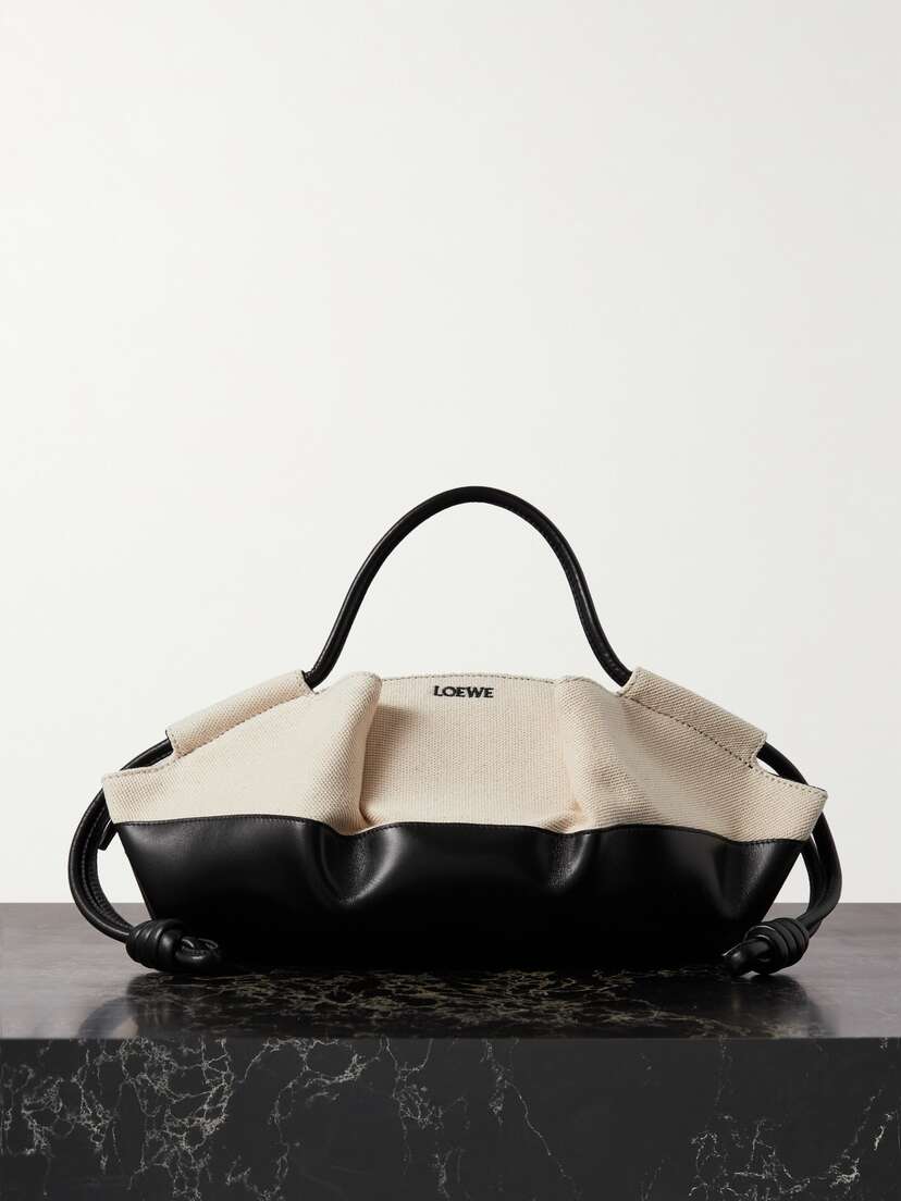 Loewe Paseo Small Canvas And Leather Shoulder Bag