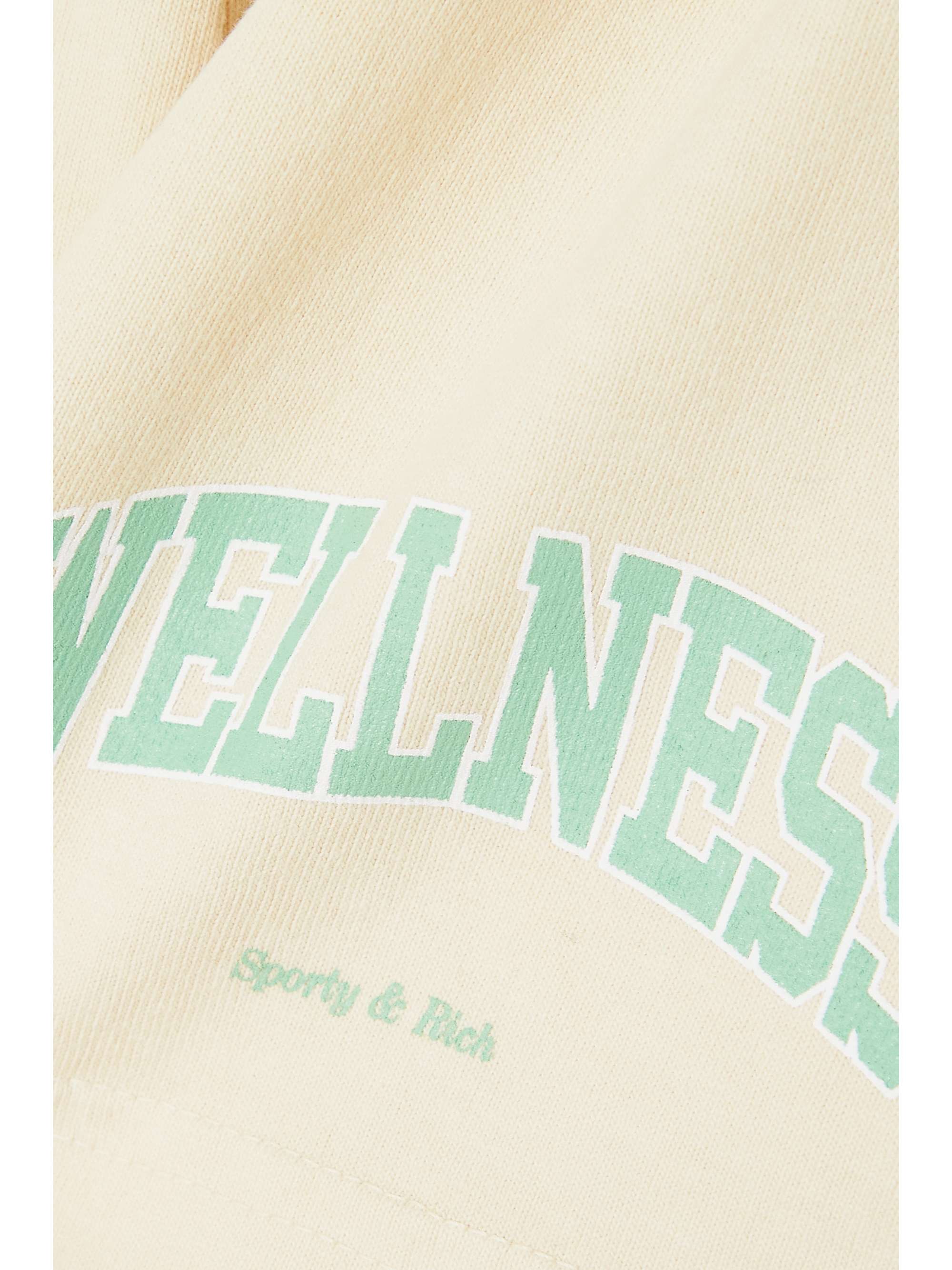 SPORTY & RICH Wellness Ivy printed cotton-jersey shorts