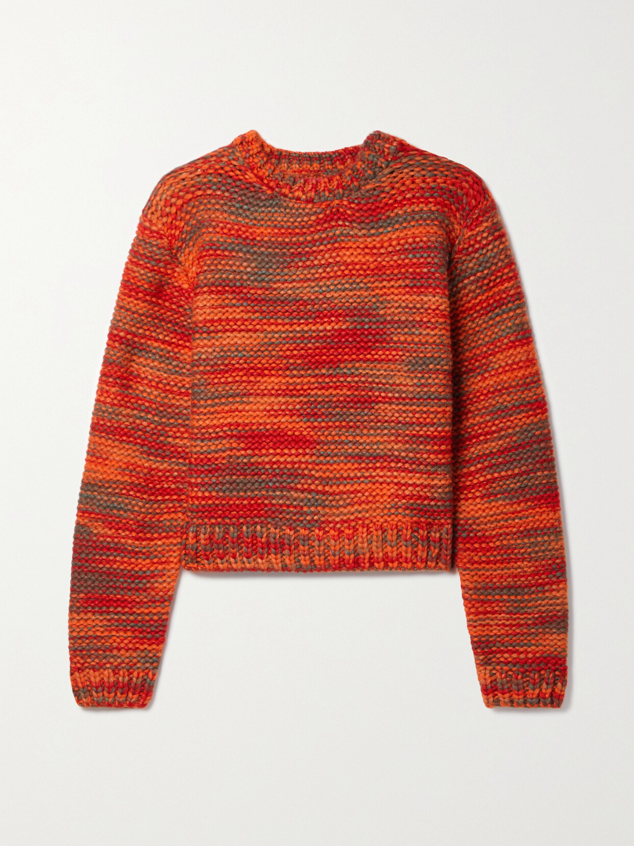 Shop The Elder Statesman Marlo Wool-blend Sweater In Red