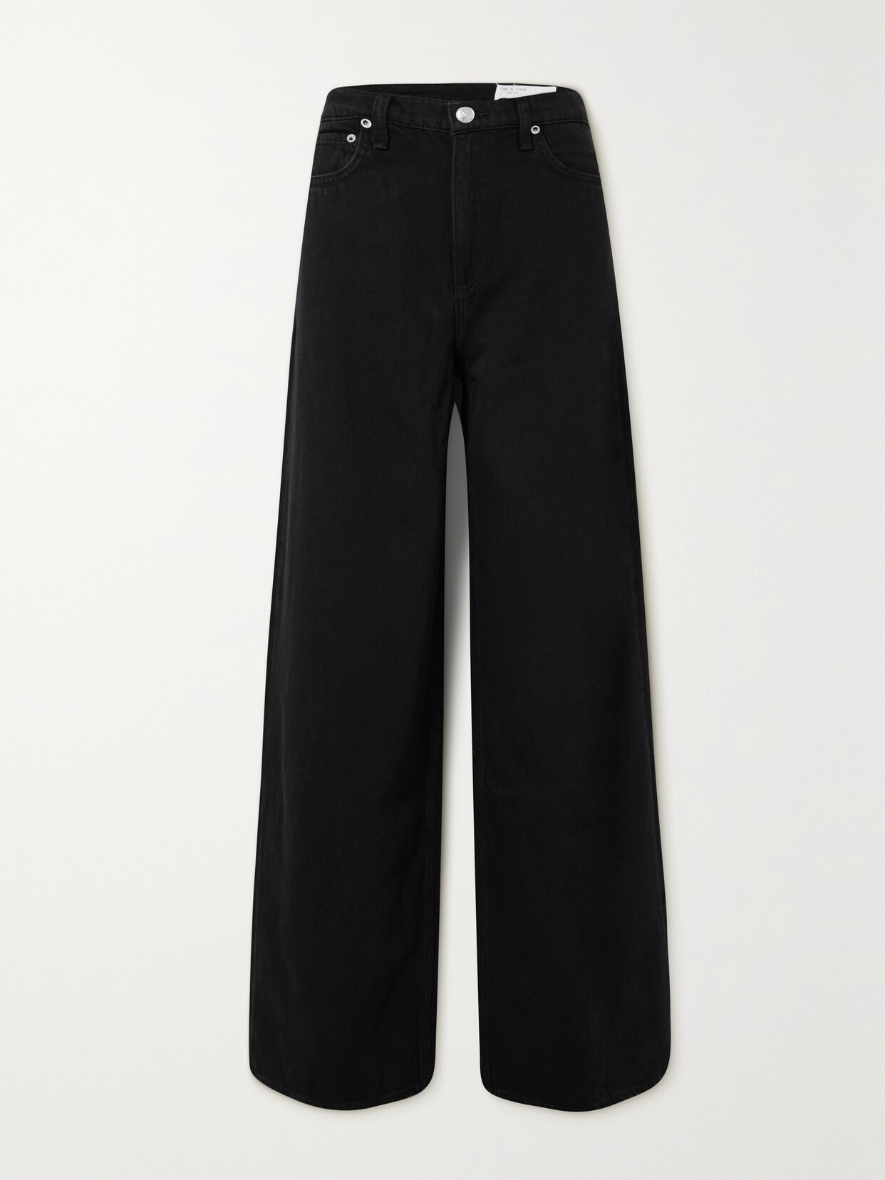 rag & bone - Sofie Wide-leg High-rise Jeans - Black