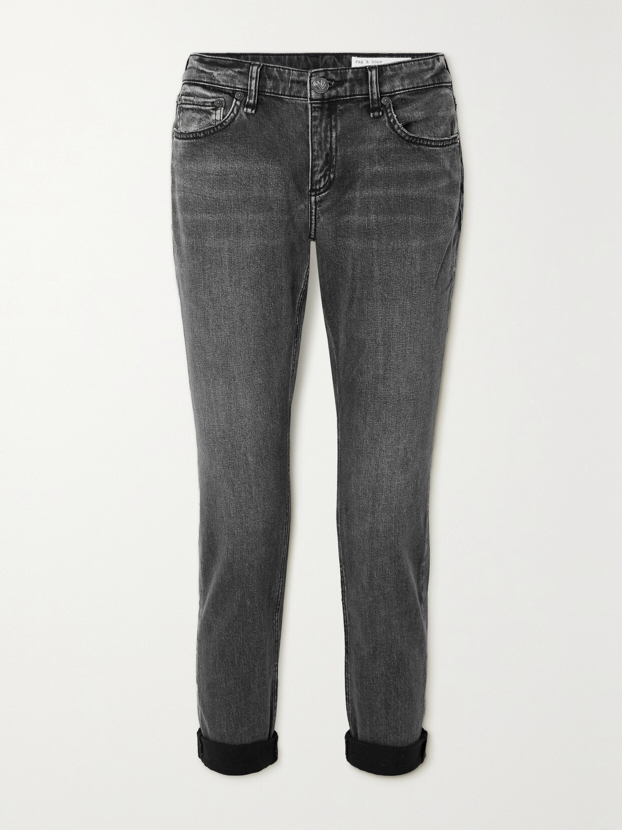 rag & bone - Dre Low-rise Boyfriend Jeans - Black