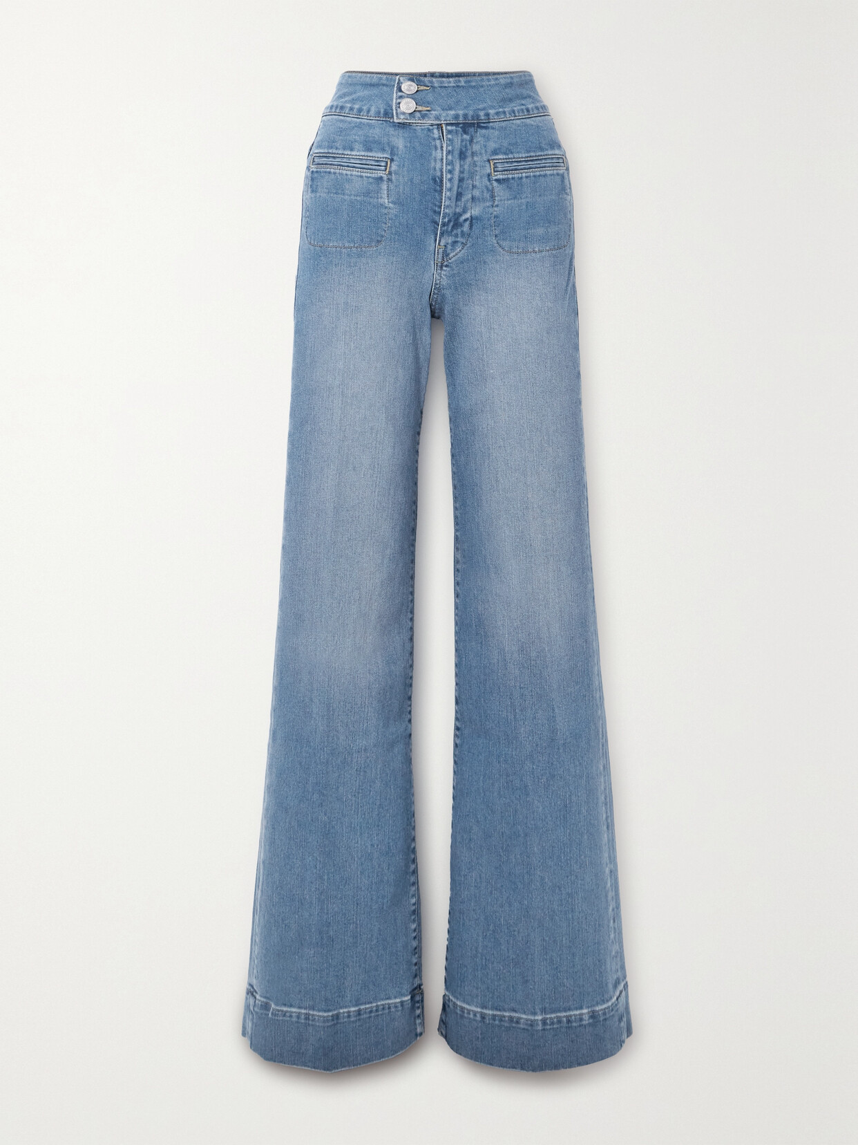 FRAME Le Hardy High-rise Wide-leg Jeans