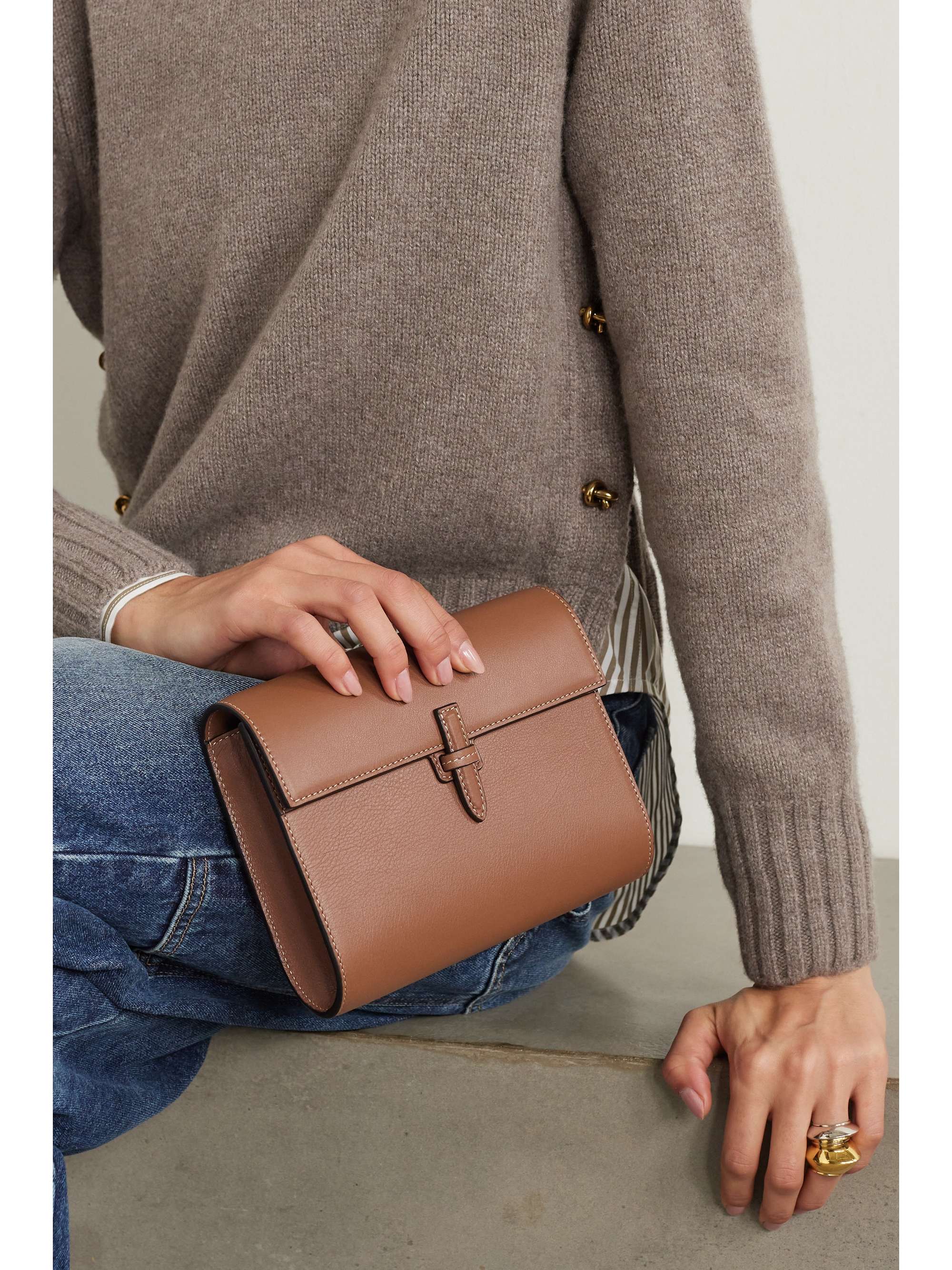 Leather clutch