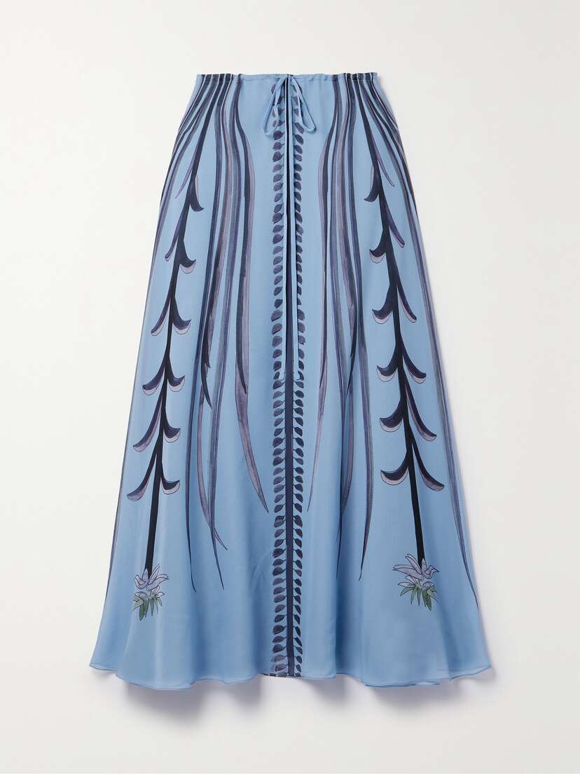 Altuzarra Roxana Printed Silk-chiffon Maxi Skirt