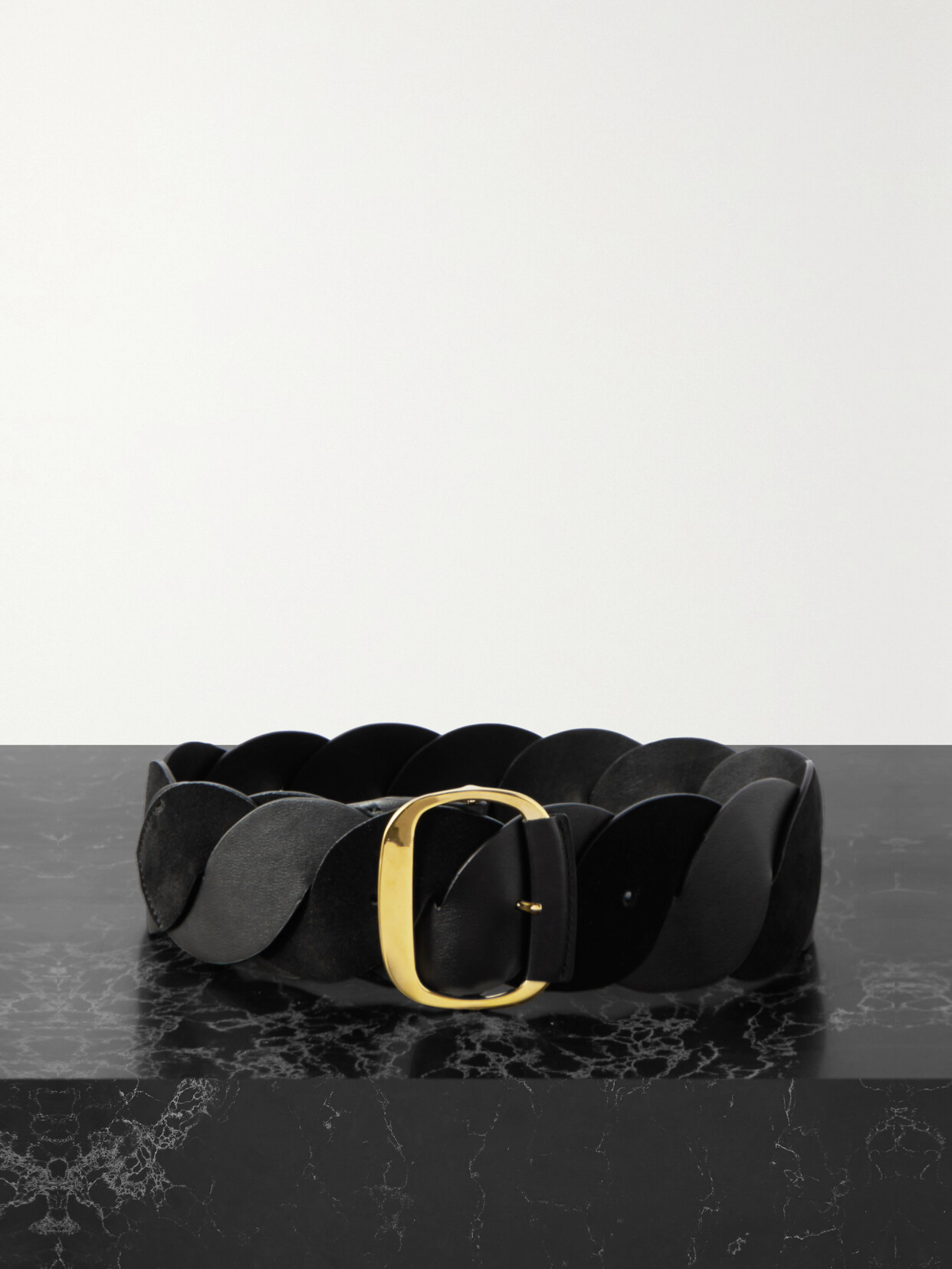 Altuzarra - Braided Leather And Suede Belt - Black