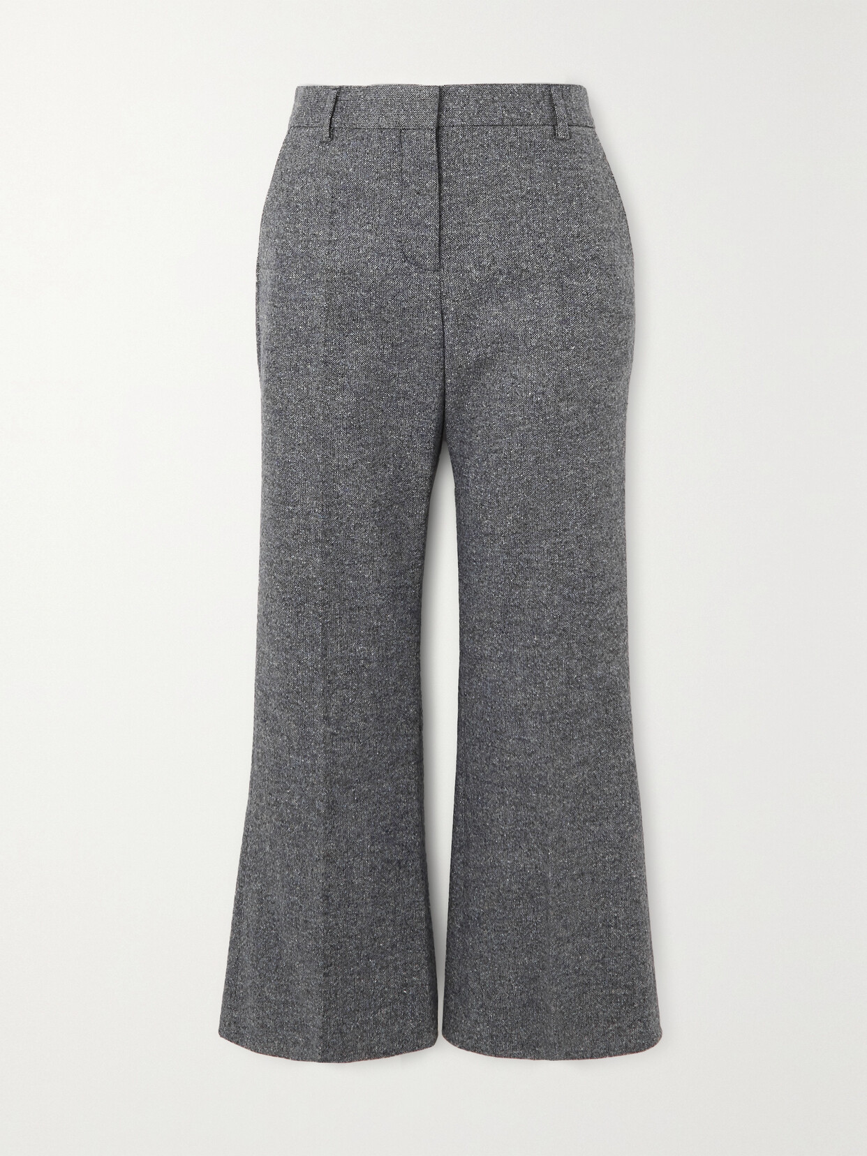 Altuzarra - Fossett Cropped Woven Flared Pants - Gray