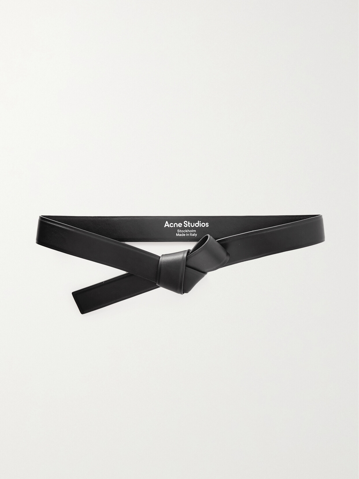 ACNE STUDIOS KNOTTED LEATHER BELT