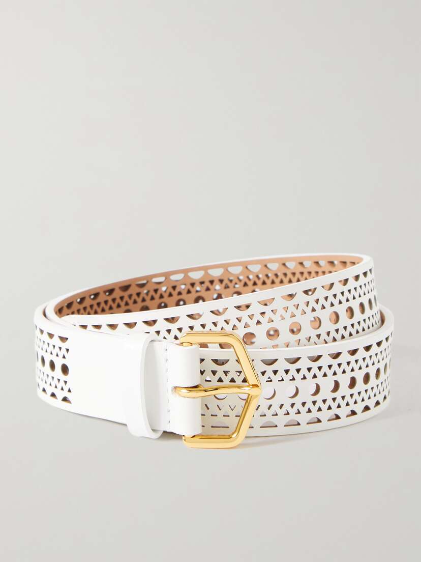 Alaïa Laser-cut Leather Waist Belt