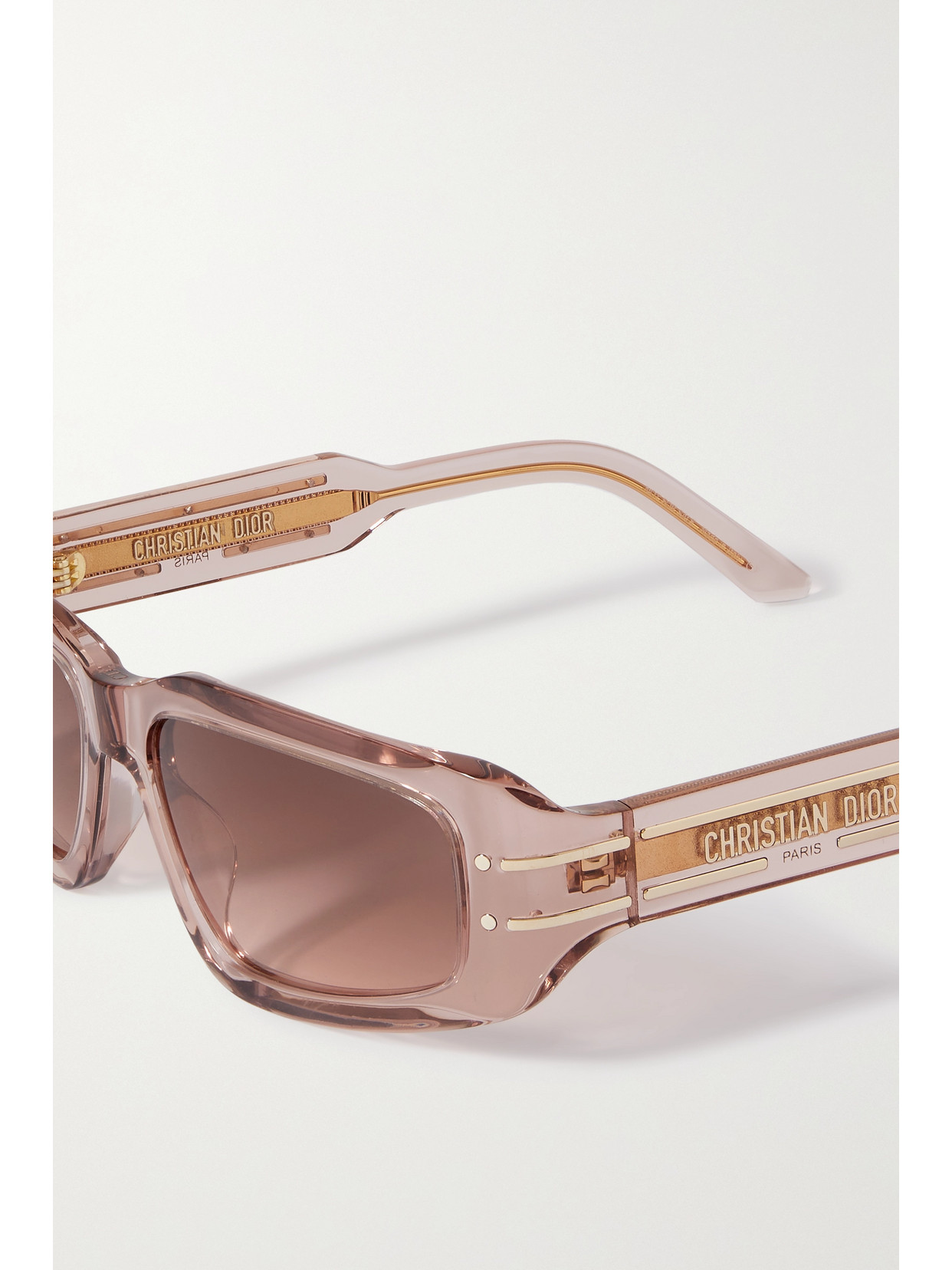 Dior Signature S9u Rectangular Sunglasses In Pink