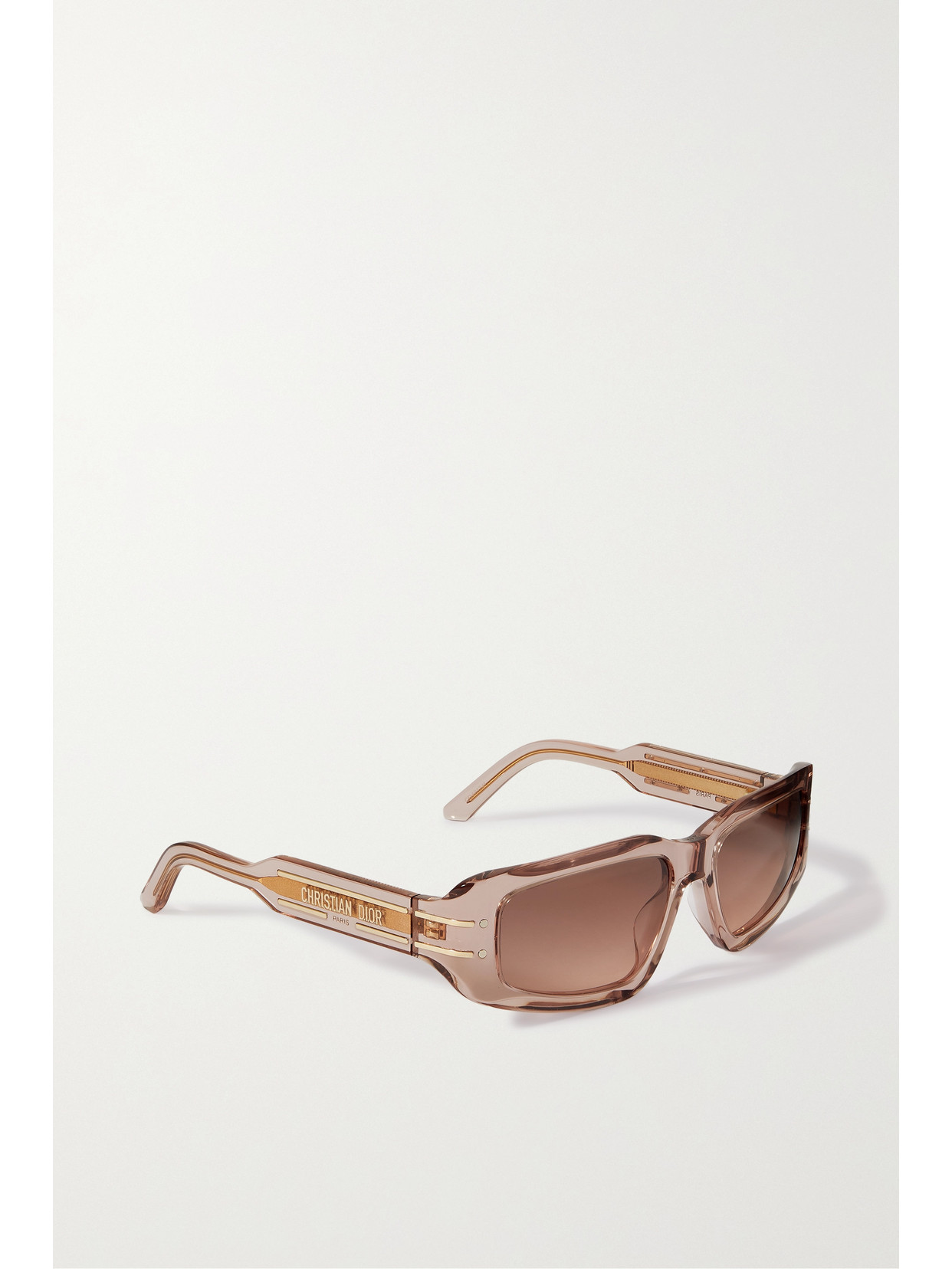 Dior Signature S9u Rectangular Sunglasses In Pink
