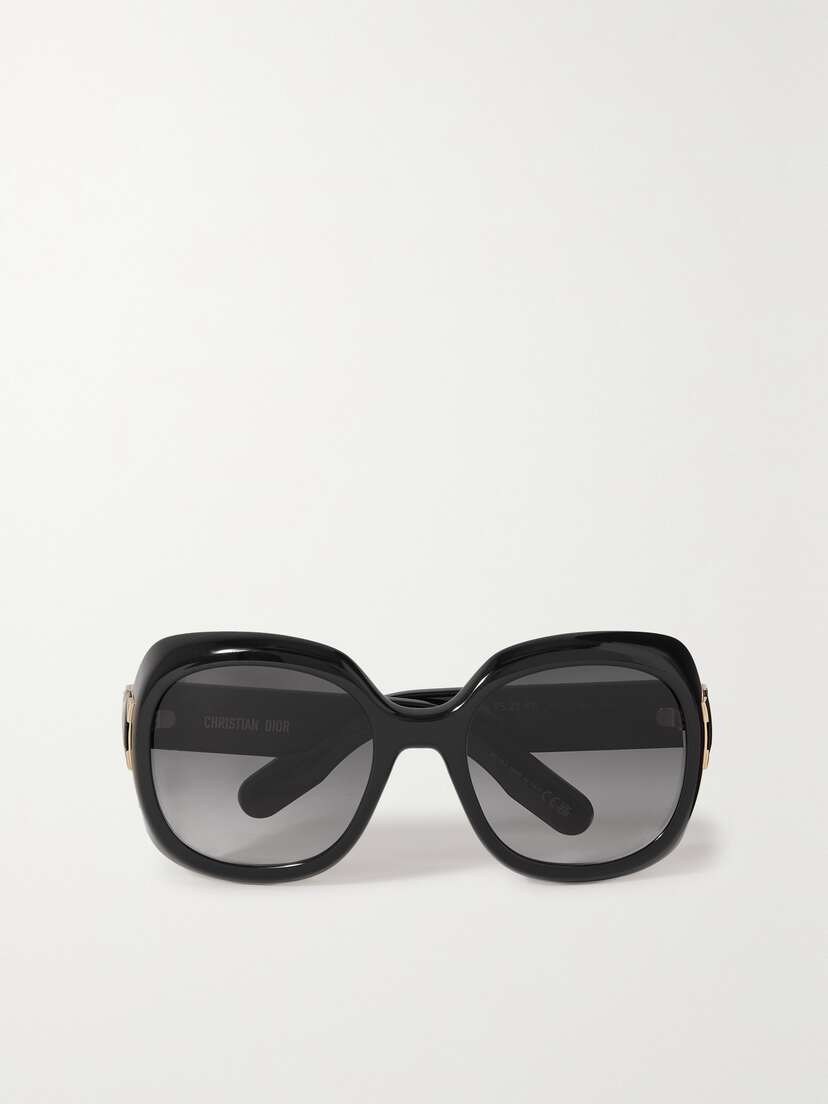DIOR Eyewear Lady 95.22 R2i Oversized Round-frame Acetate Sunglasses
