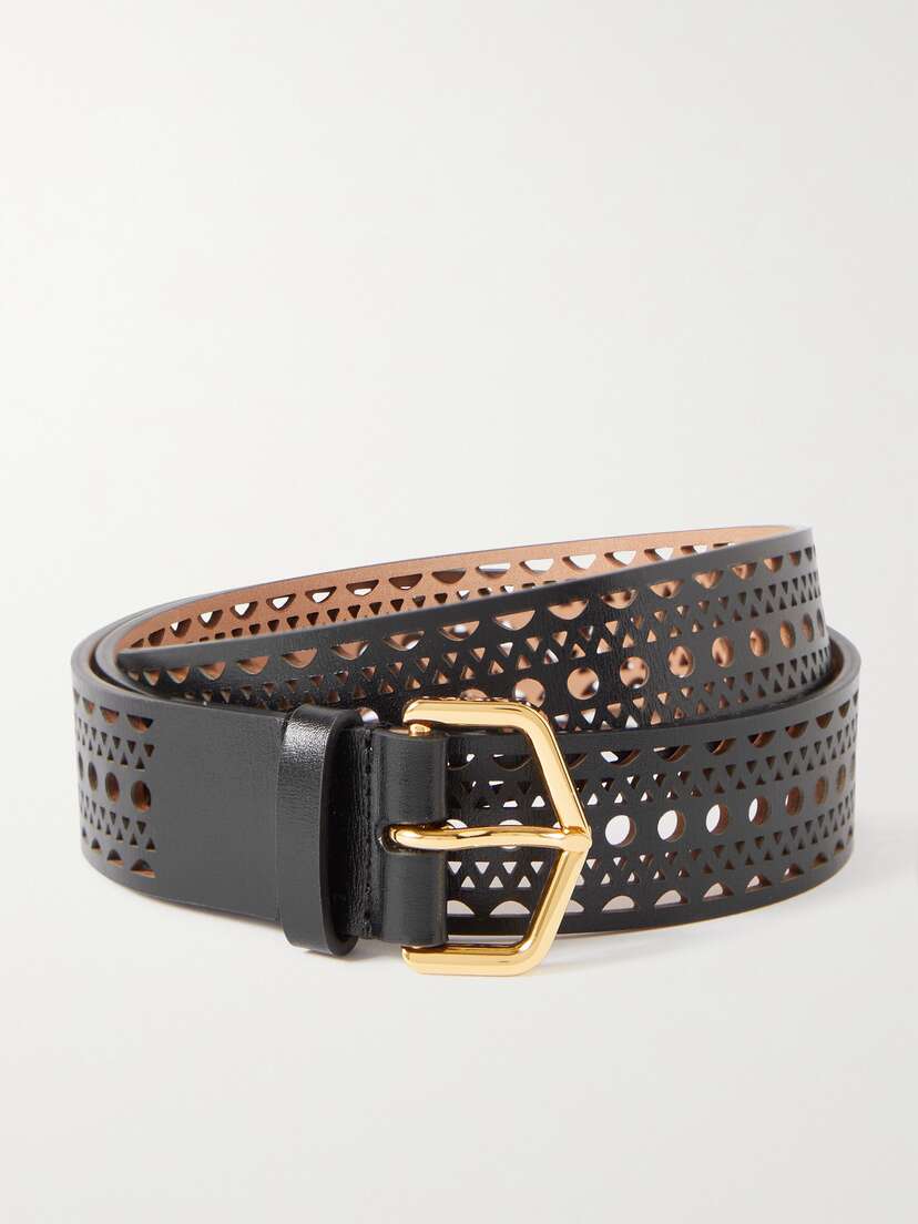 Alaïa Laser-cut Leather Waist Belt