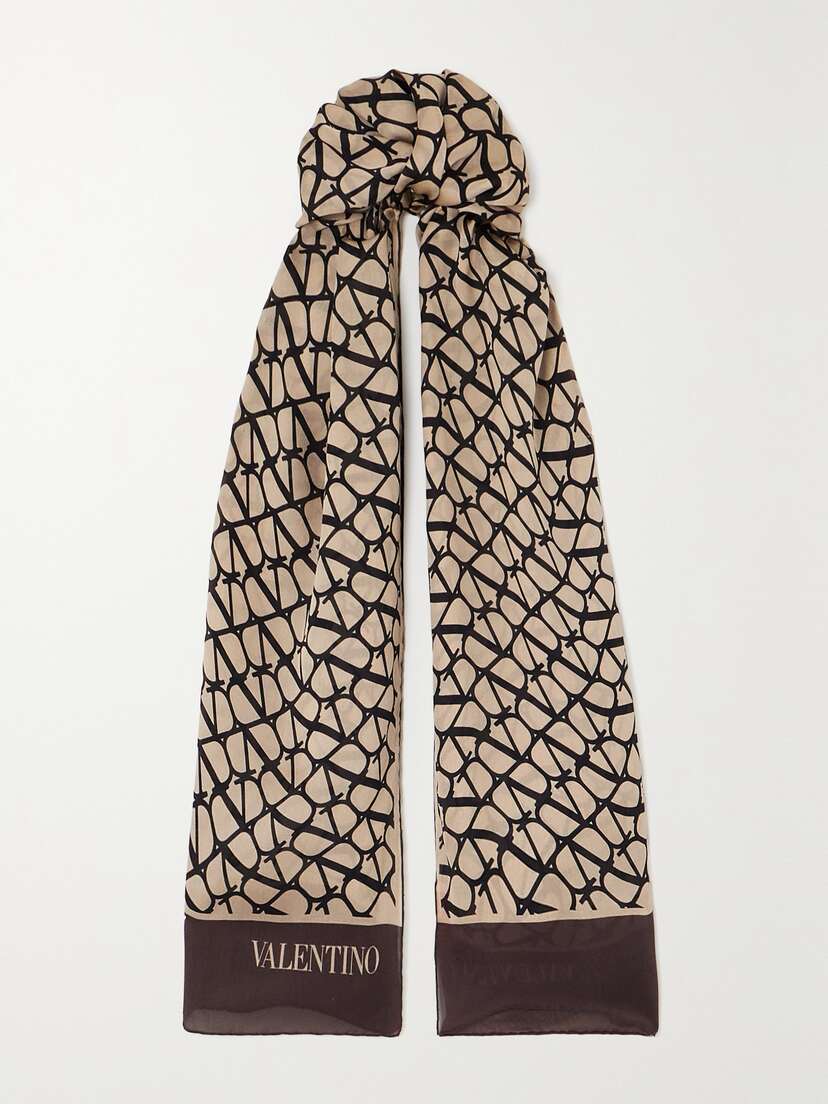 Valentino Garavani Printed Silk Scarf