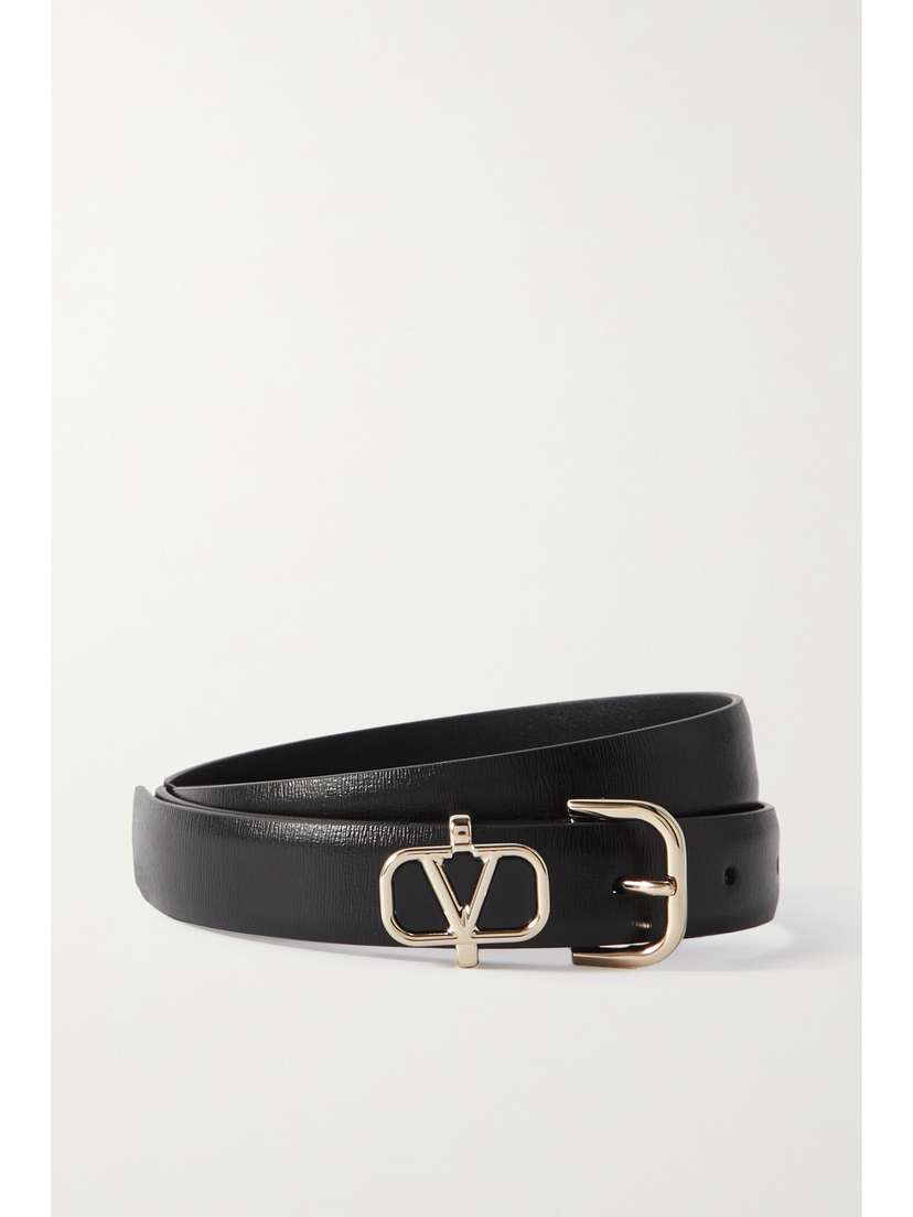 Valentino Garavani Vlogo Leather Waist Belt