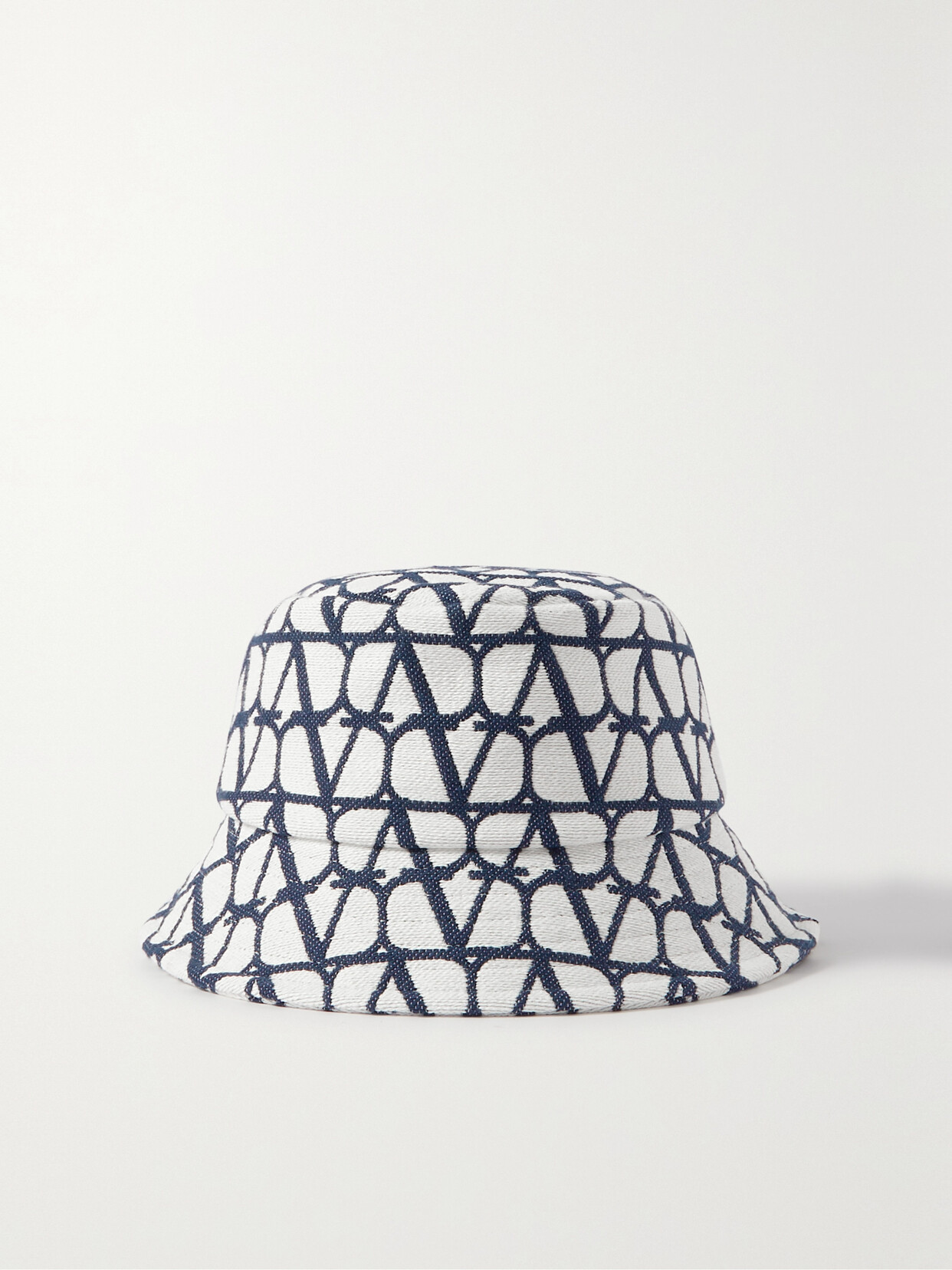 Valentino Garavani - Canvas-jacquard Bucket Hat - White