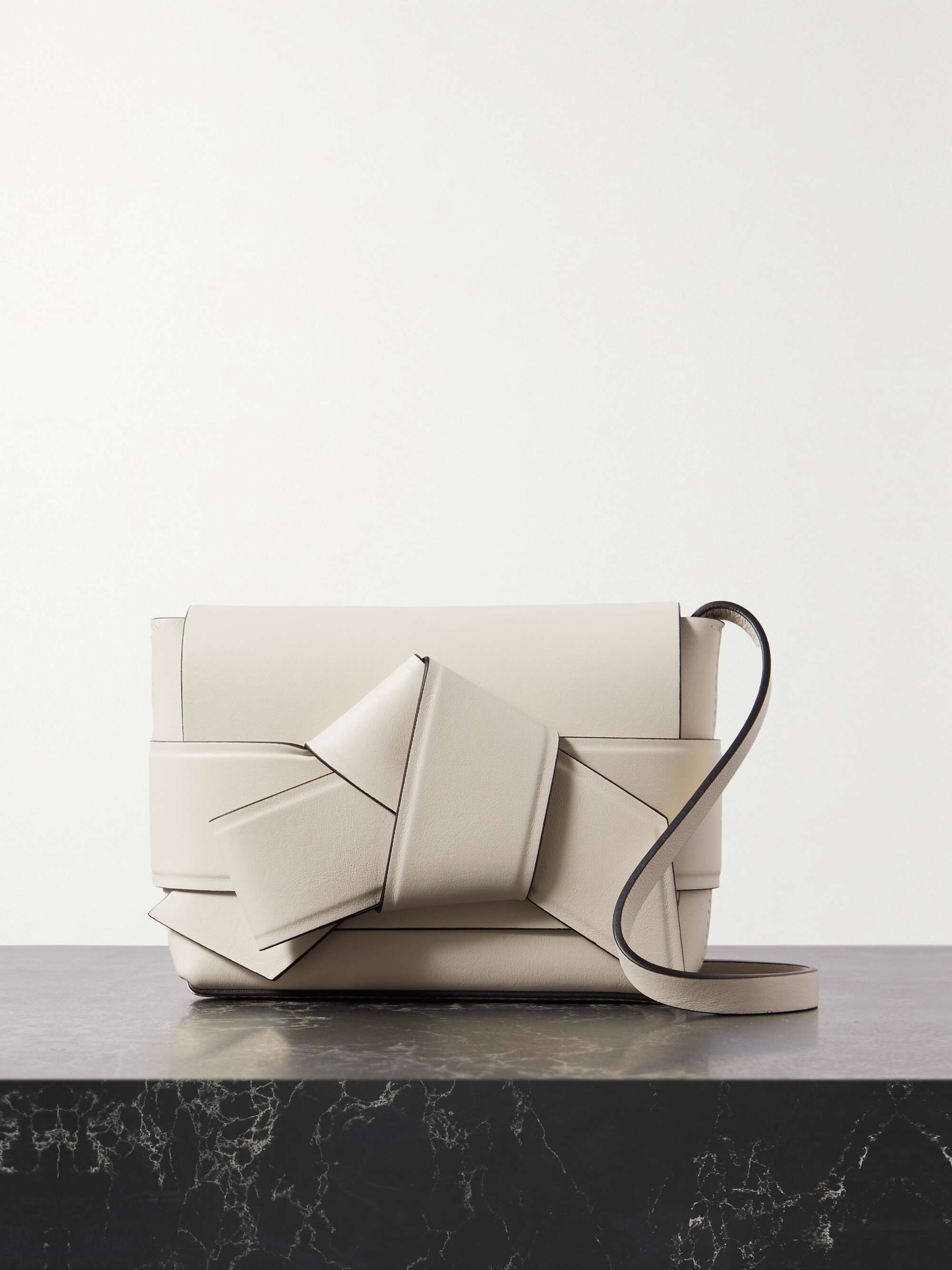 ACNE STUDIOS Knotted leather shoulder bag | NET-A-PORTER